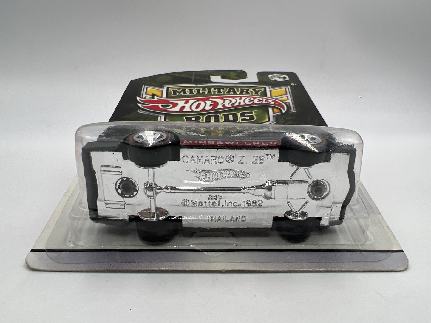 Hot Wheels Military Rods #3 Camaro Z28 Gray W/Protector