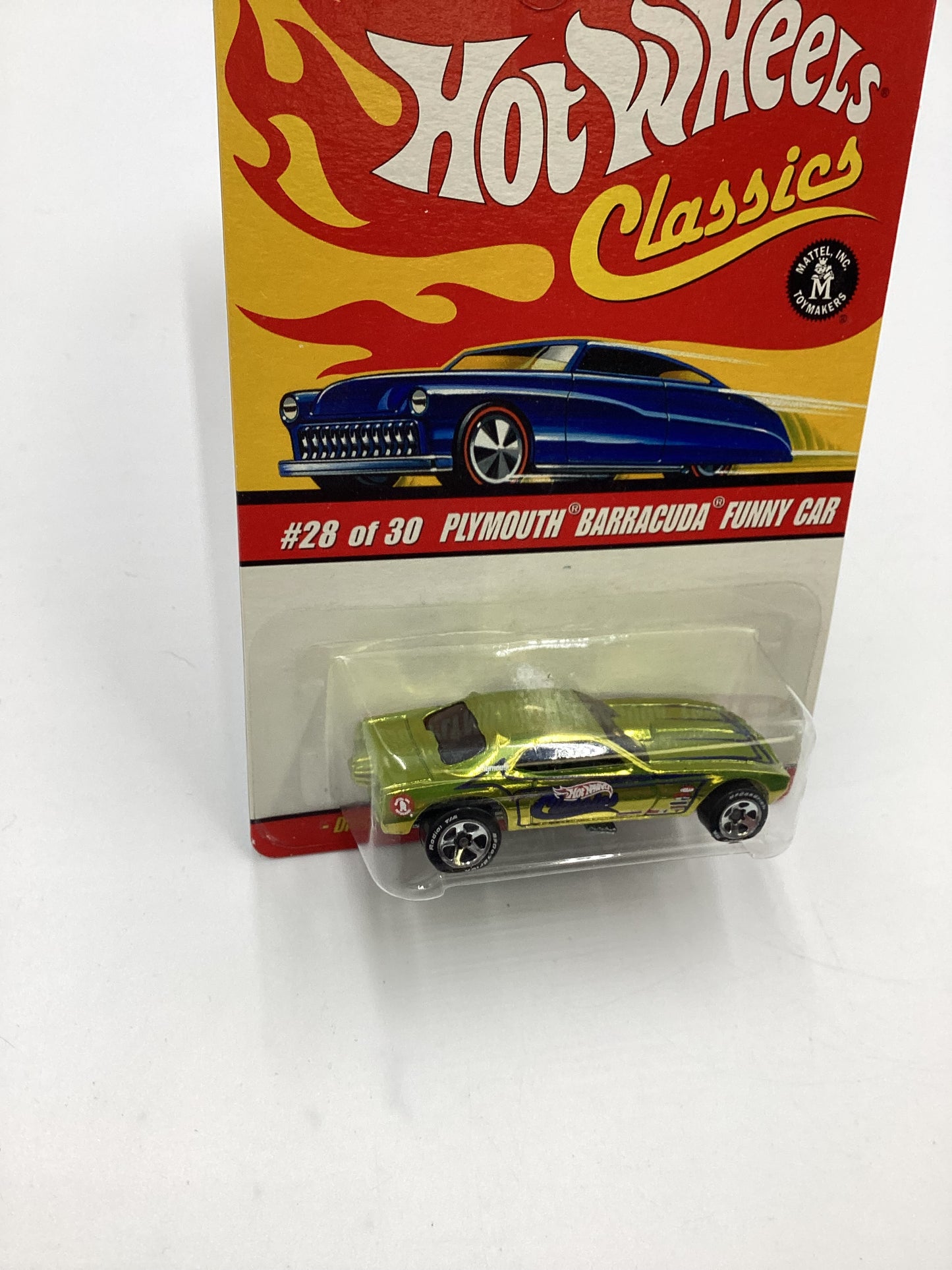 Hot Wheels Classics Series 2 #28 Snake Plymouth Barracuda Funny Car Antifreeze SR