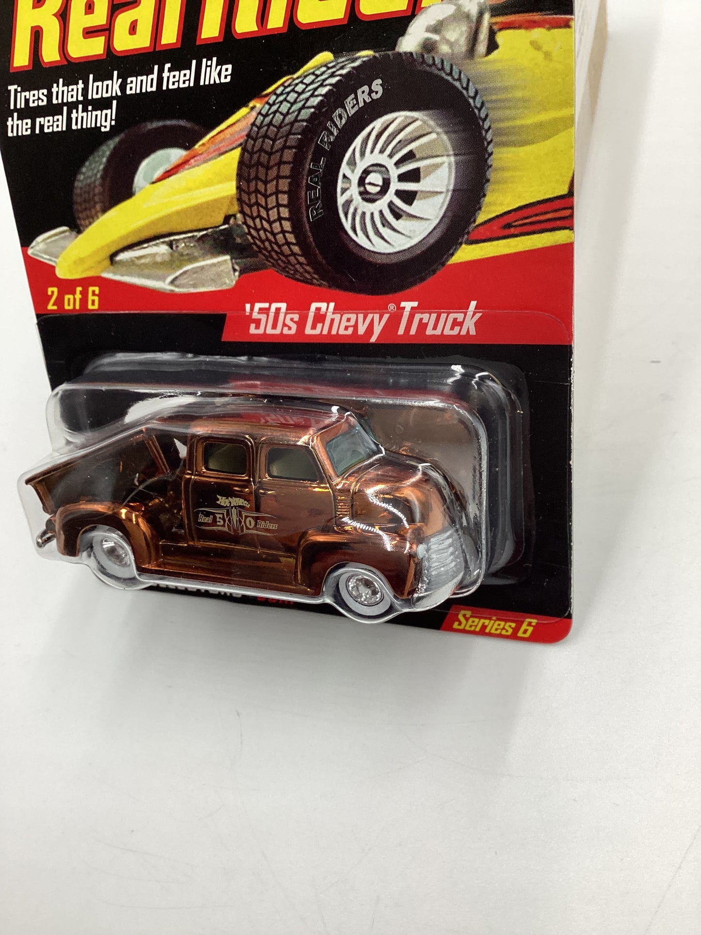 2007 Hot Wheels Real Riders RLC #8528/11000 Series 6 2/6 ‘50s Chevy Truck Copper W/Protector