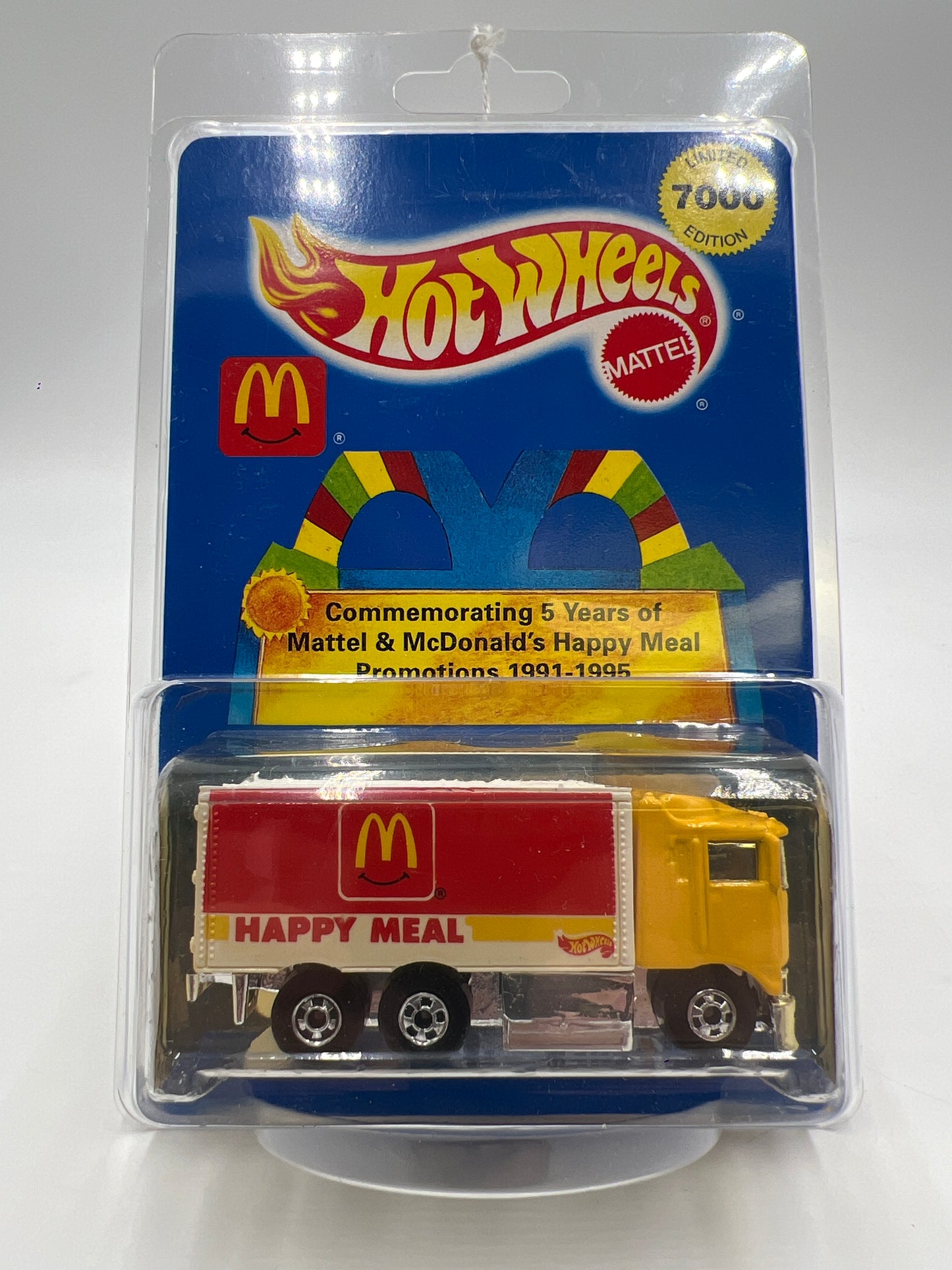 Hot Wheels Limited Edition 1/7000 1991-1995 McDonald’s Happy Meal Promo Hiway Hauler W/Protector