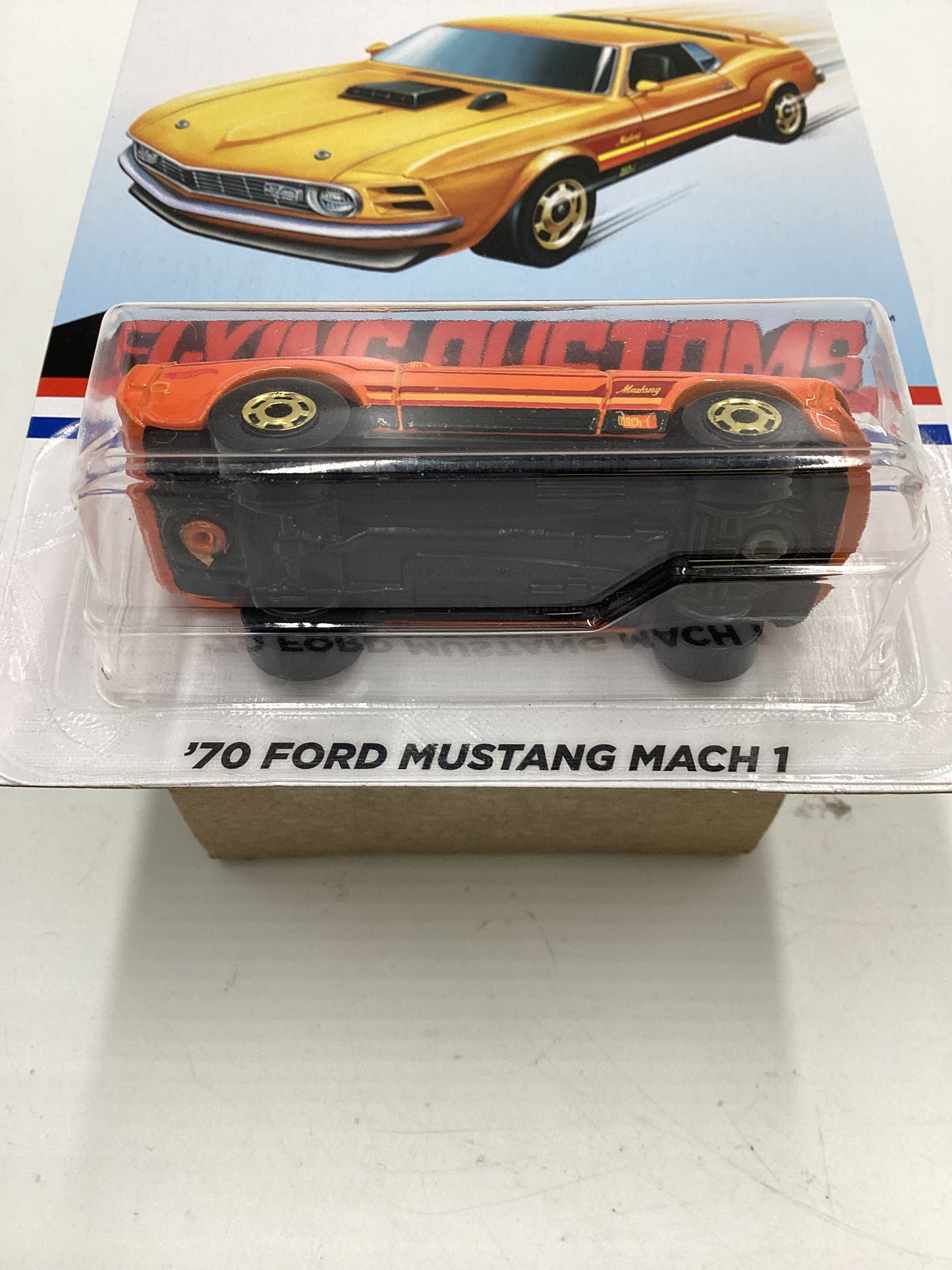 Hot Wheels Target Exclusive Flying Customs 70 Ford Mustang Mach 1 Orange