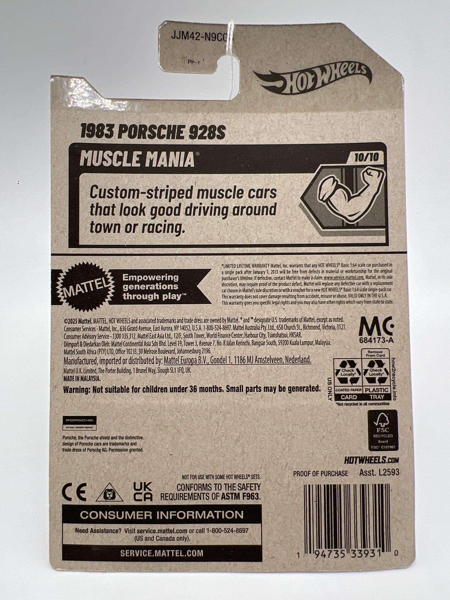 2026 Hot Wheels Dollar General Exclusive 1983 Porsche 928S Gold