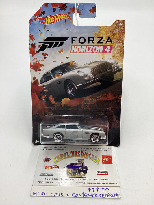 Hot Wheels Exclusive Forza Horizon 4 #3 Aston Martin 1963 DB5 Silver 154D