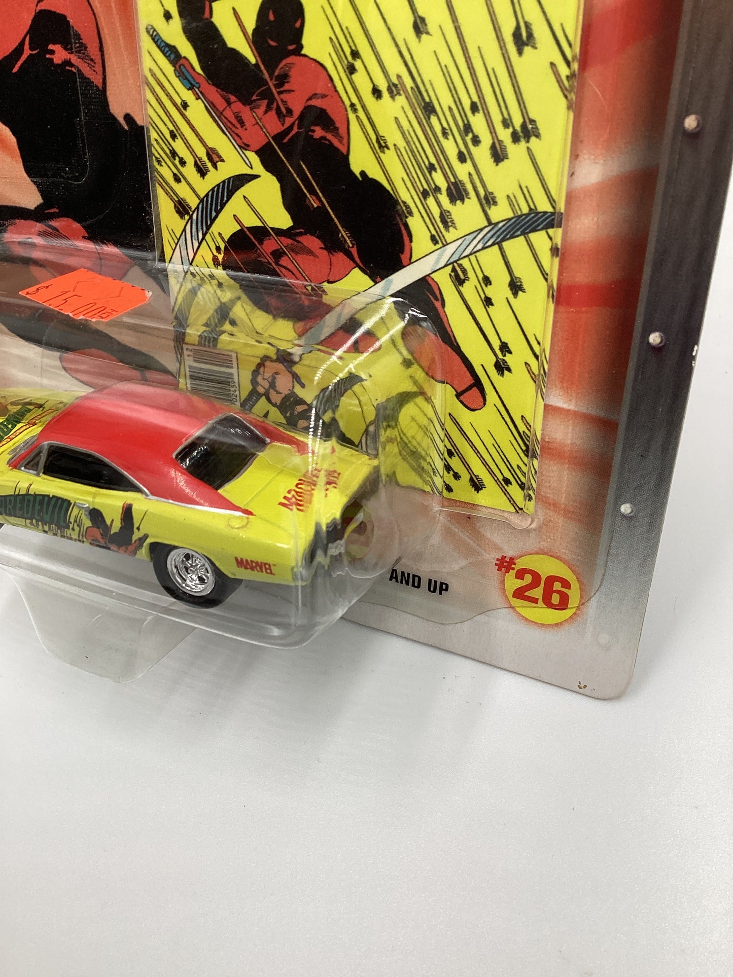 Johnny Lightning Marvel Daredevil #26 69 Dodge Charger Yellow 232A