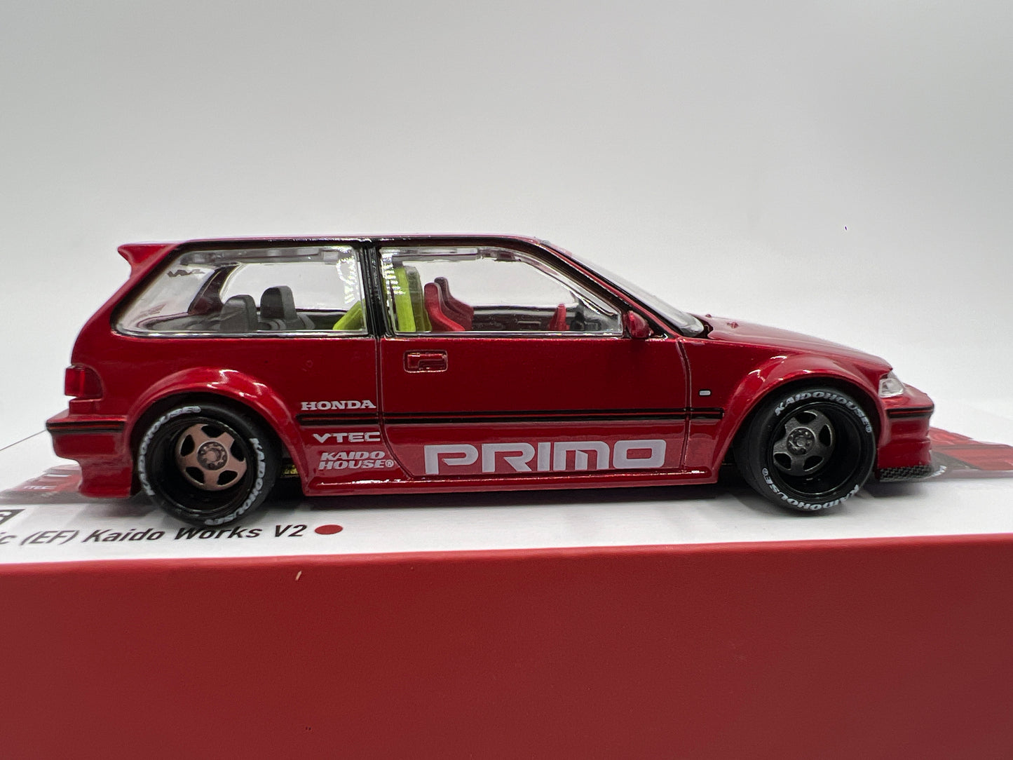 Mini GT x Kaido House #156 Honda Civic EF Kaido Works V2 Primo Red