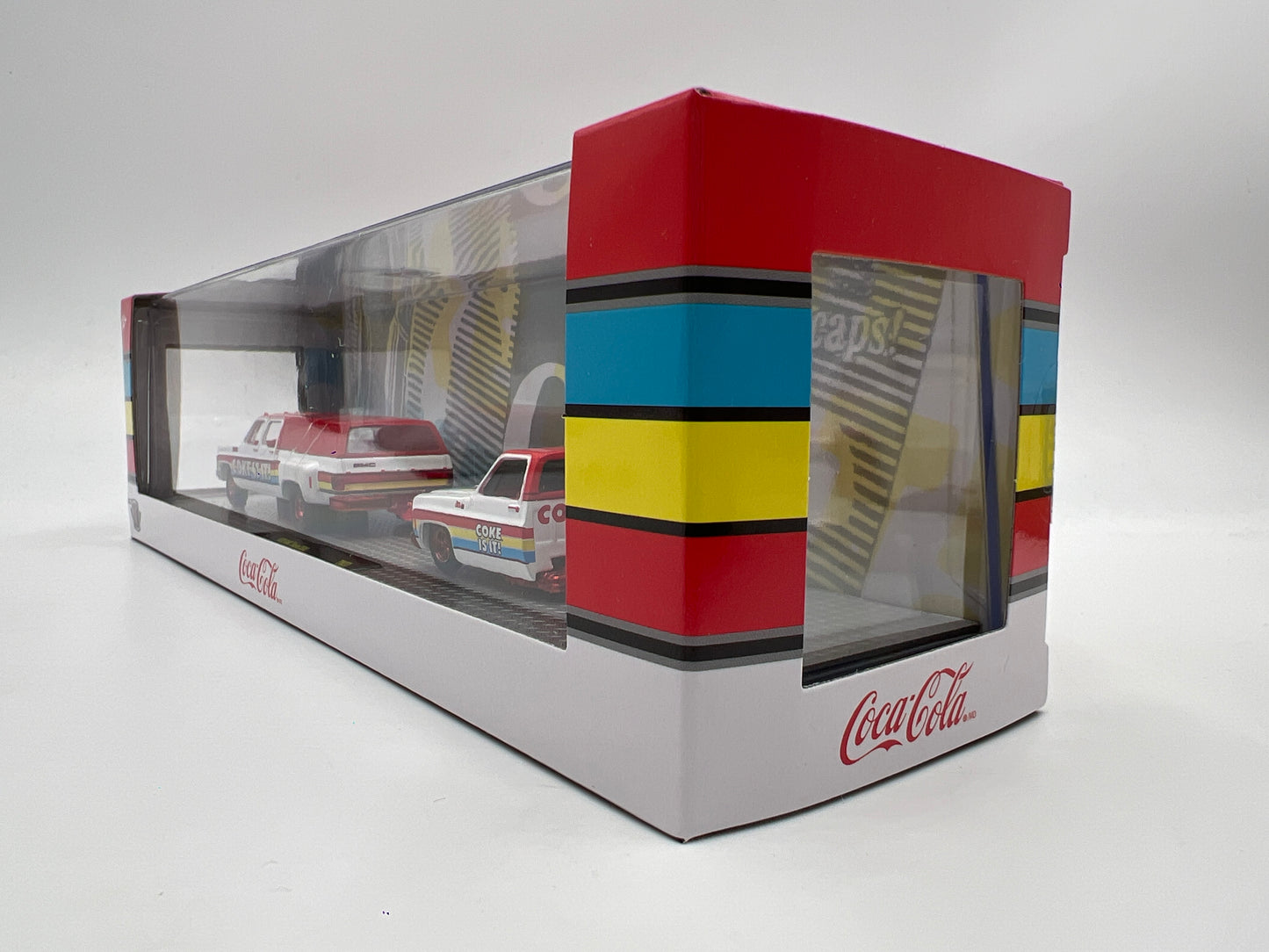 2025 M2 Machines Auto Haulers CHASE Coca Cola 1973 GMC Sierra 3500 & 1976 GMC Sierra Grande TW37