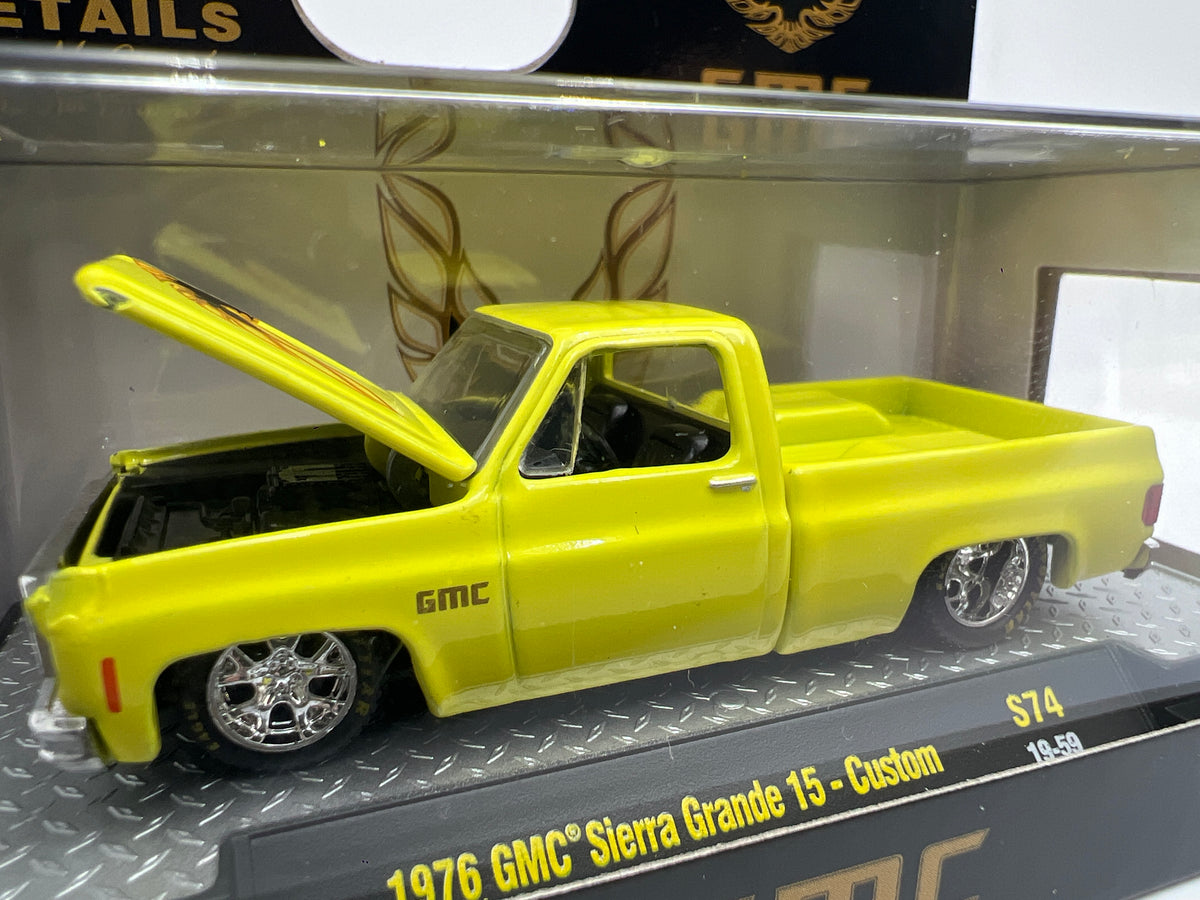 M2 Machines S74 1/3600 1976 GMC Sierra Grande 15 Custom Yellow