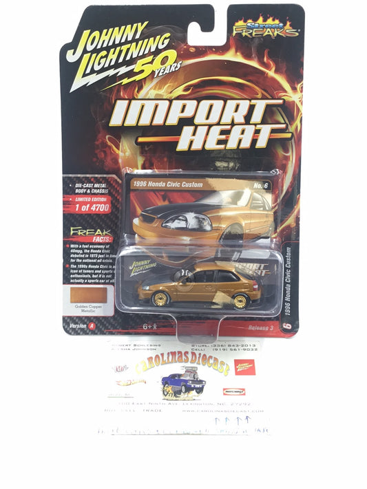 Johnny lightning Import heat 1996 Honda Civic Custom UU2