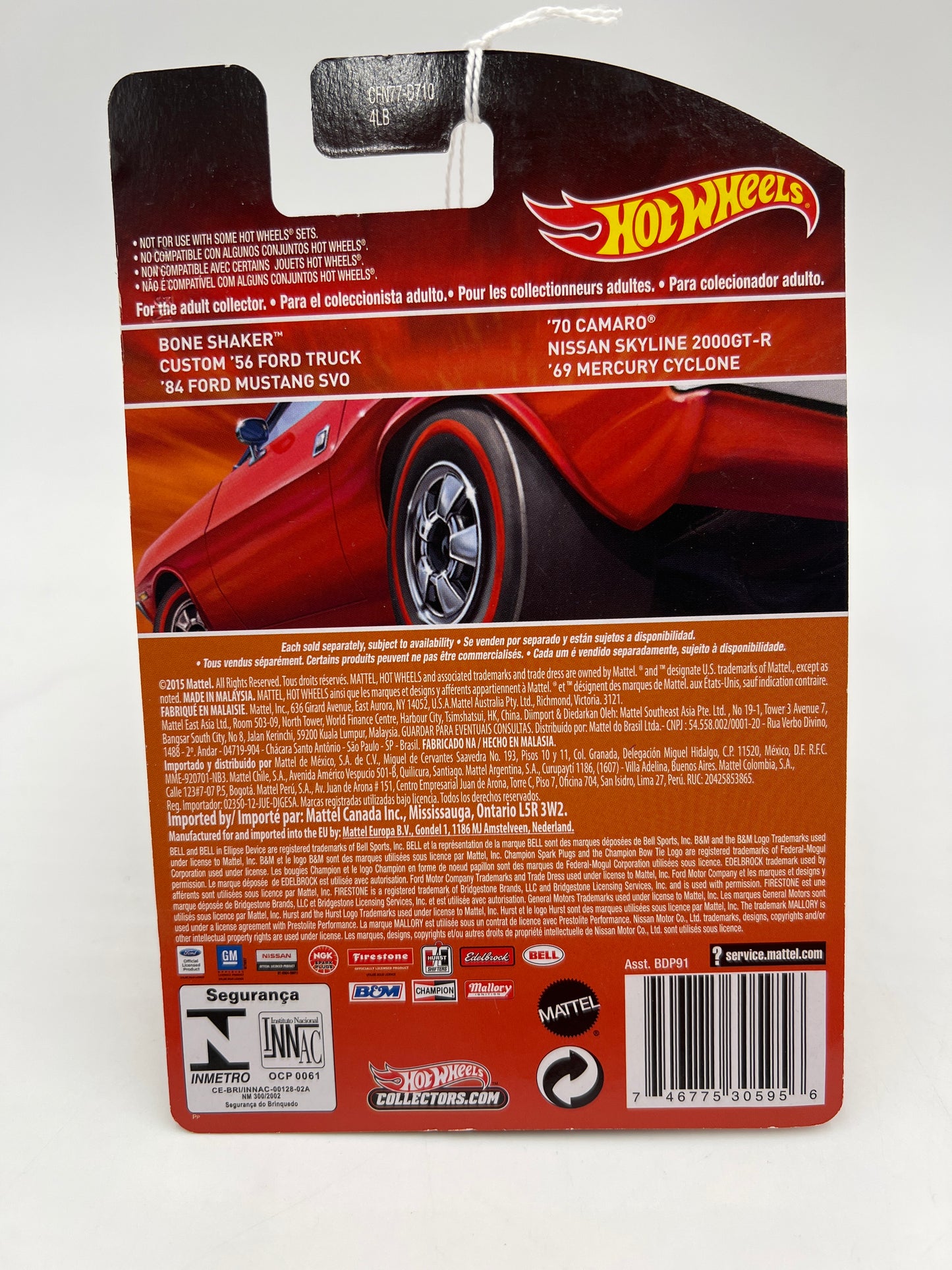 2015 Hot Wheels Redline #12 69 Mercury Cyclone Orange 158C