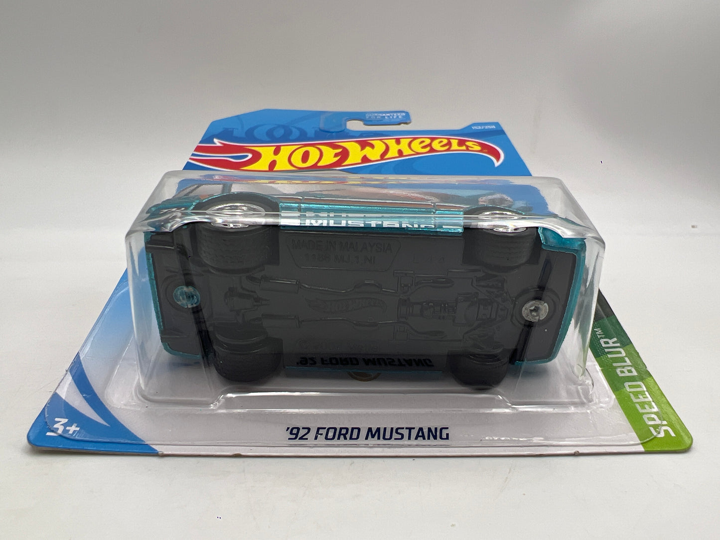 2019 Hot Wheels Super Treasure Hunt #152 92 Ford Mustang Foxbody Blue W/Protector