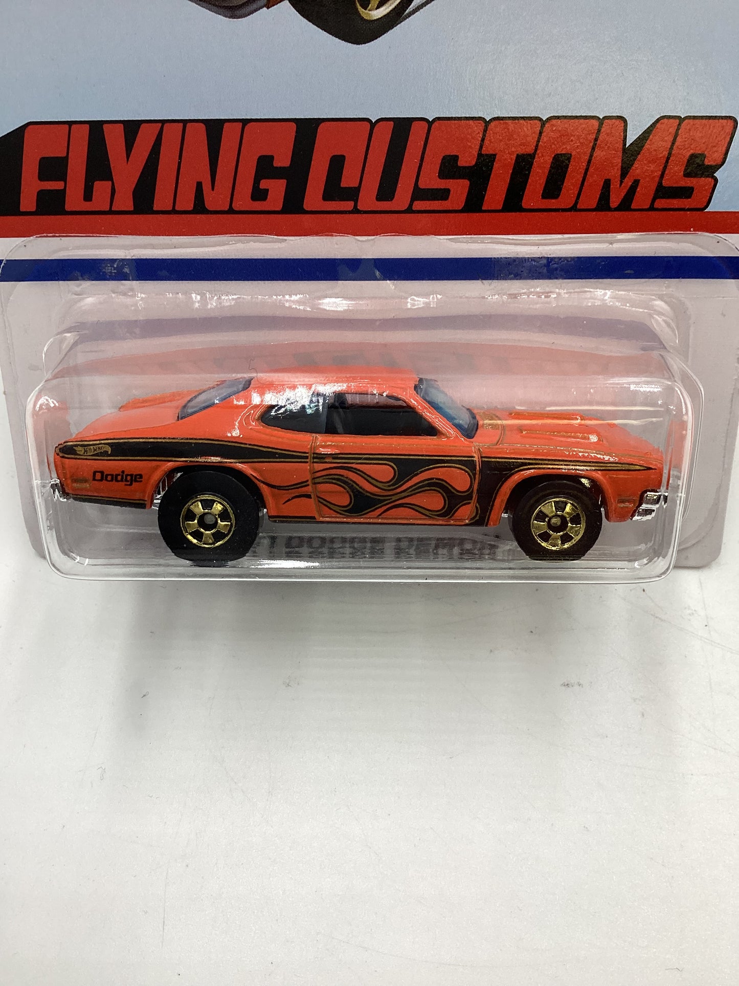 Hot Wheels Target Exclusive Flying Customs 71 Dodge Demon Orange 155D
