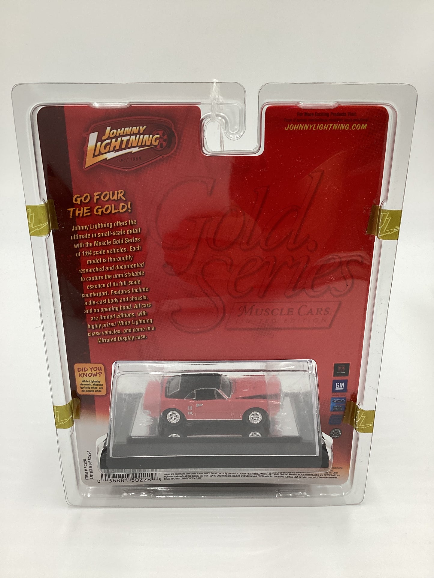 Johnny Lightning Gold Series Muscle Cars Release 8 #33 1967 Pontiac Firebird 400 Red 232H