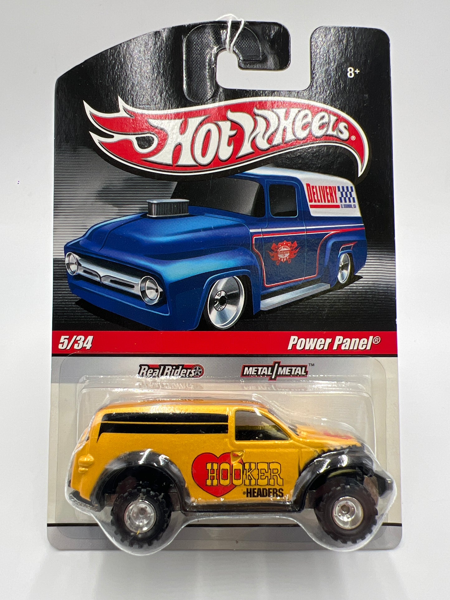 Hot Wheels Slick Rides #5 Power Panel Hooker Headers Yellow 242H