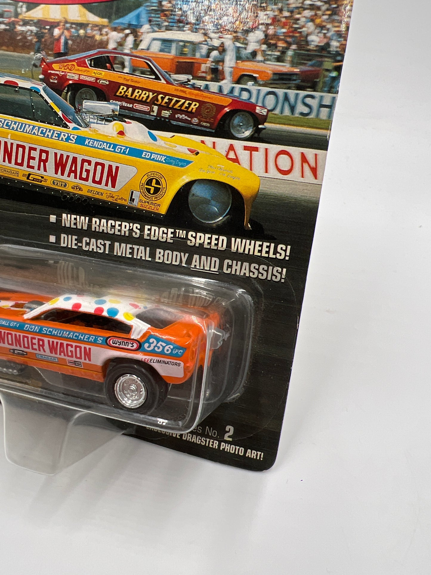 Johnny Lightning Dragsters USA Series 2 #17707 Wonder Wagon Orange 186B