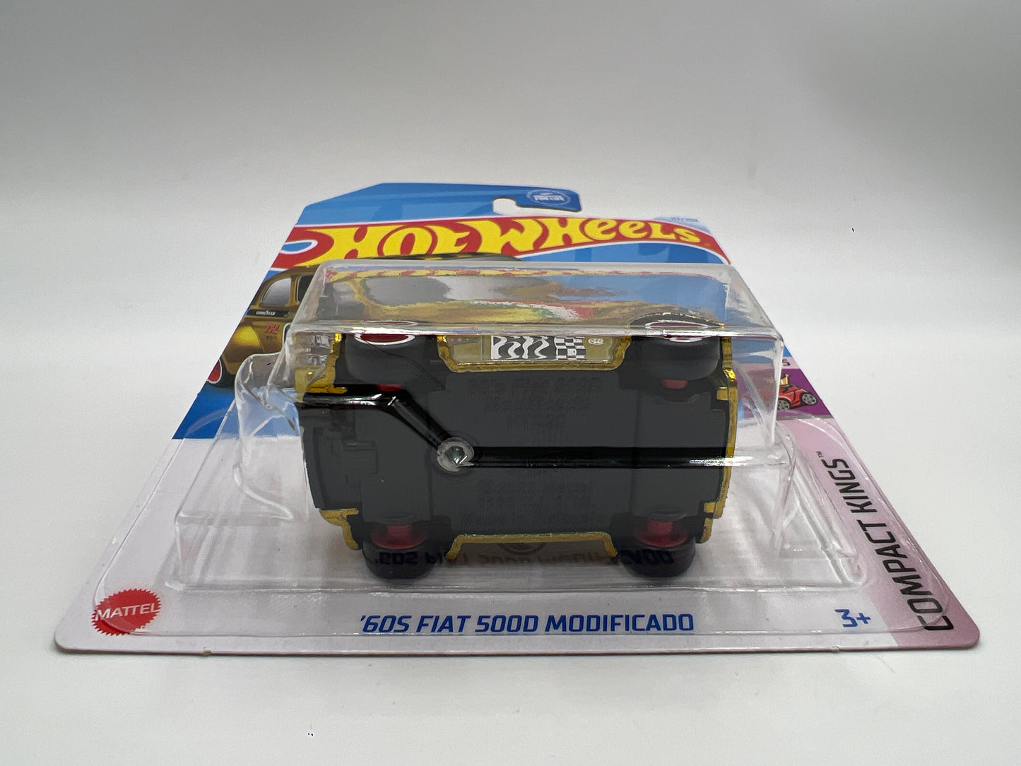 2024 Hot Wheels Super Treasure Hunt #117 60s Fiat 500D Modificado Gold W/Protector