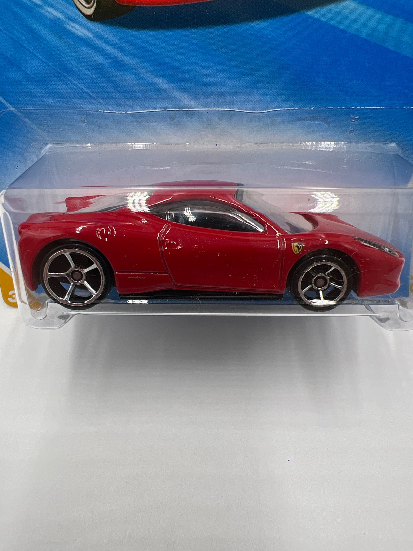 2010 Hot Wheels New Models #34 Ferrari 458 Italia Red W/Protector