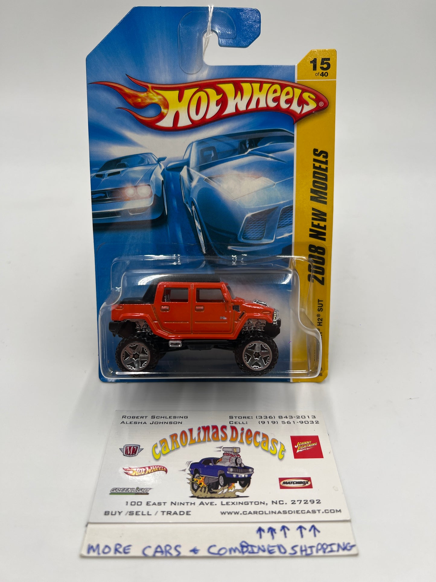 2008 Hot Wheels New Models #15 Hummer H2 SUT Orange 57i