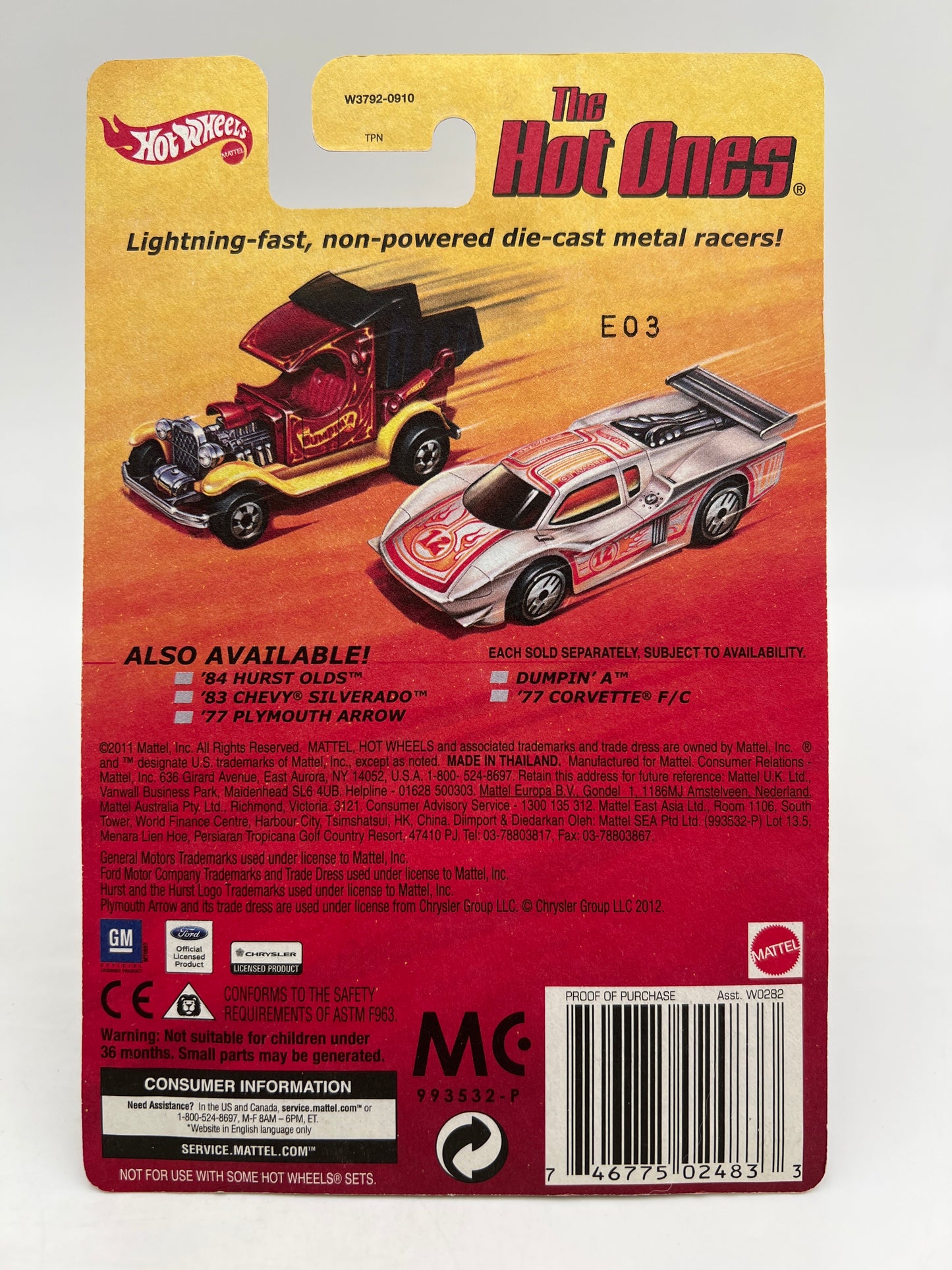 Hot Wheels Target Exclusive The Hot Ones 83 Silverado Blue W/Protector