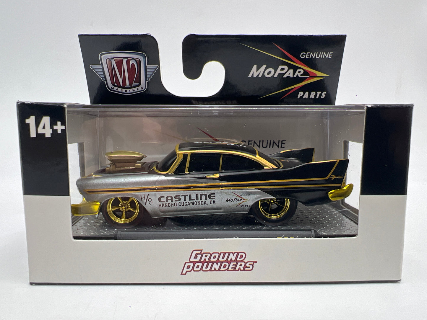 M2 Machines R33 RAW CHASE 1/250 Ground Pounders 1958 Plymouth Fury