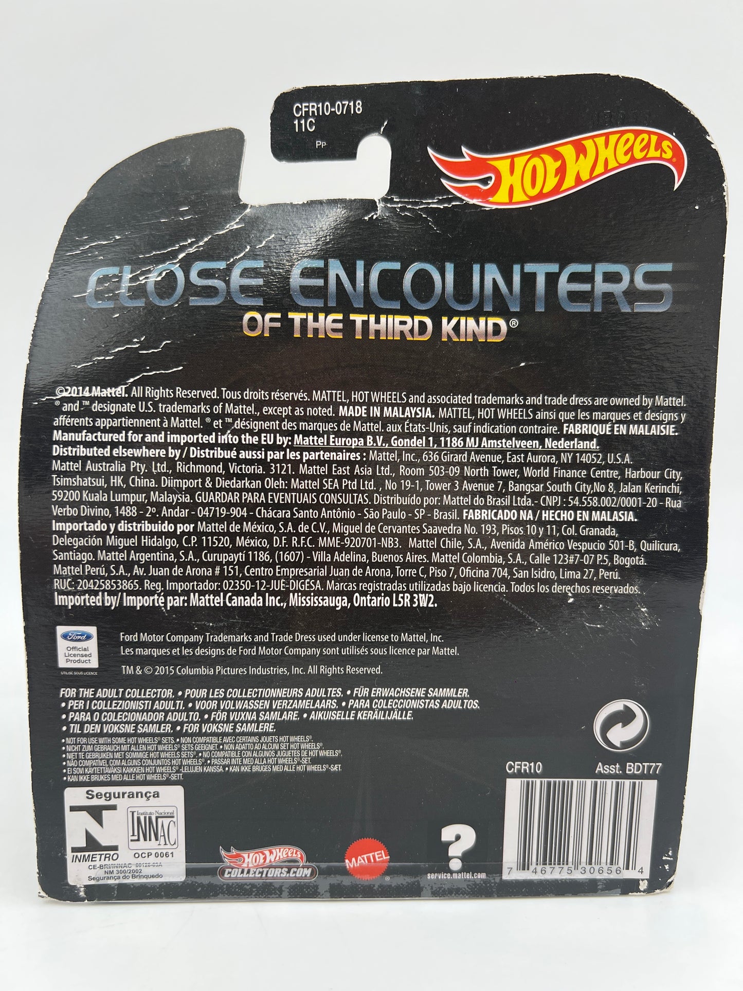 Hot Wheels Retro Entertainment Close Encounters Ford F-250 Yellow Bad Card 272C