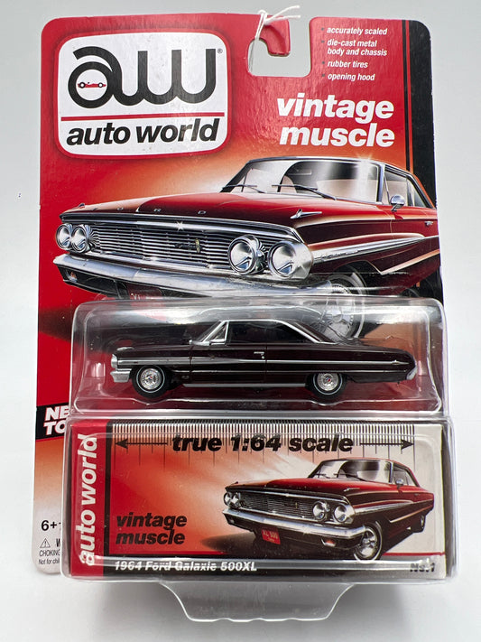 Auto World Vintage Muscle #1 1964 Ford Galaxie 500XL Dark Red