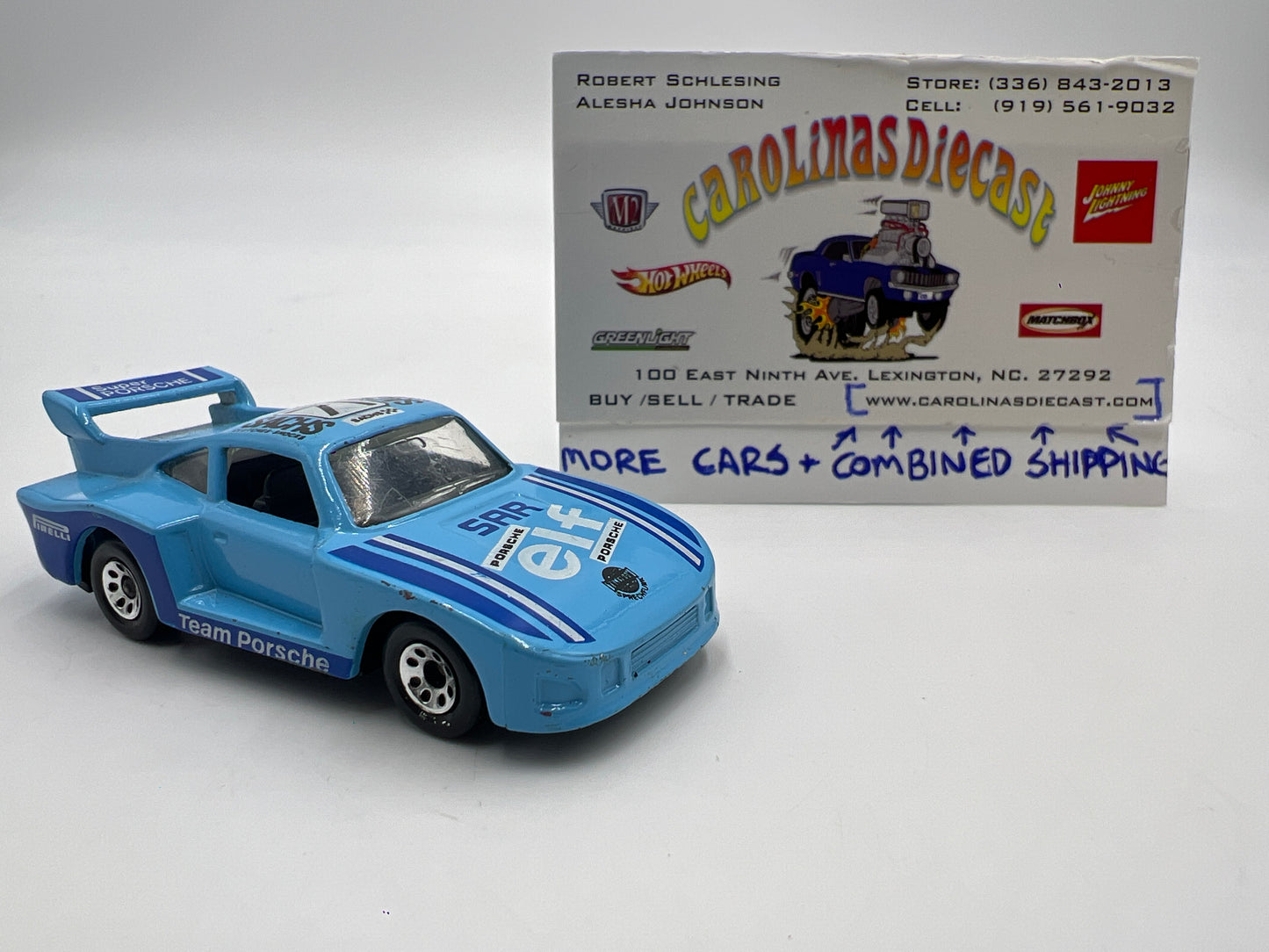 Matchbox 1983 Superfast 1:57 Racing Porsche 935 Blue Loose