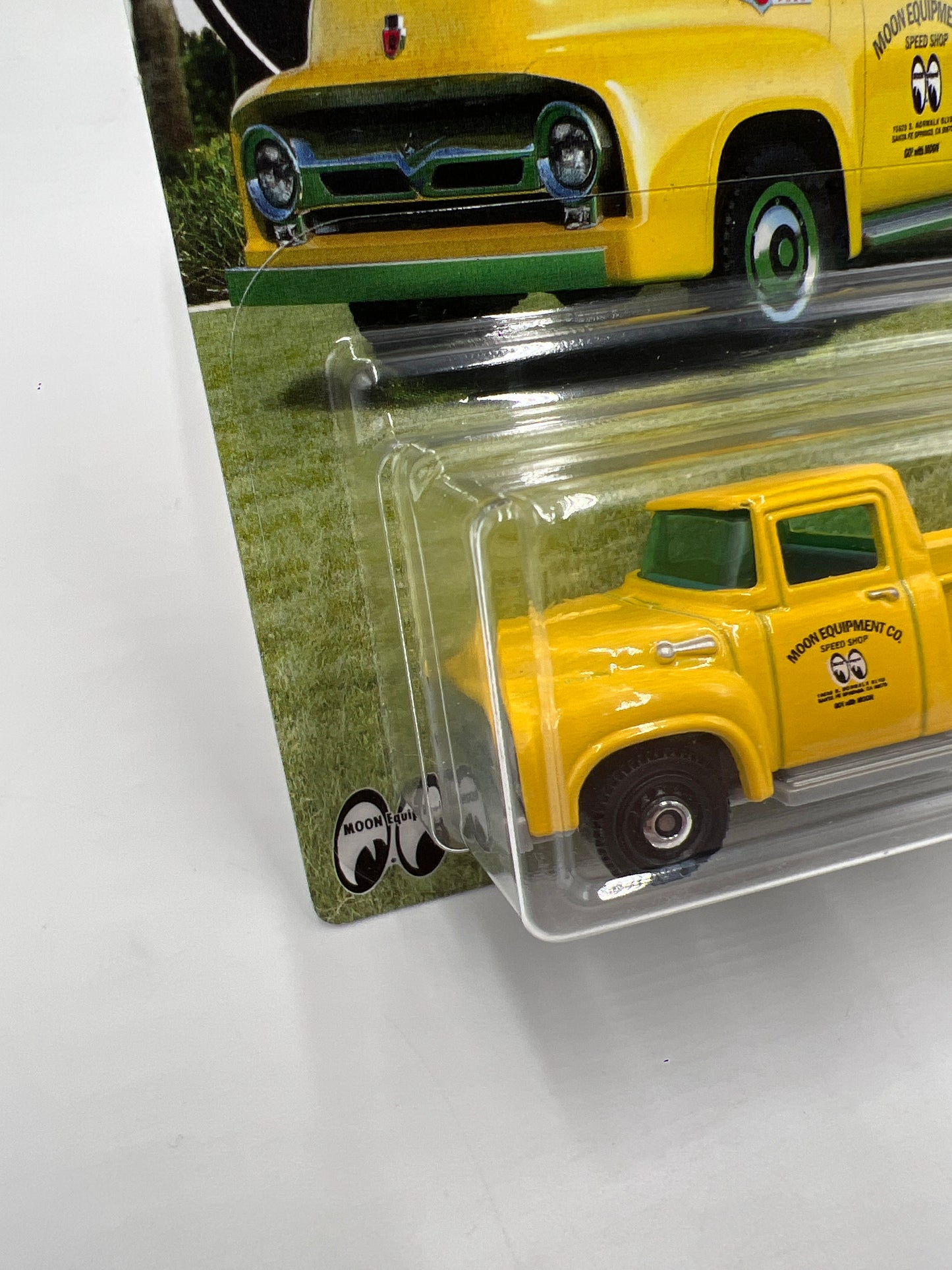 2019 Matchbox Ford Truck Series 56 Ford F-100 Pickup Mooneyes Yellow 150D
