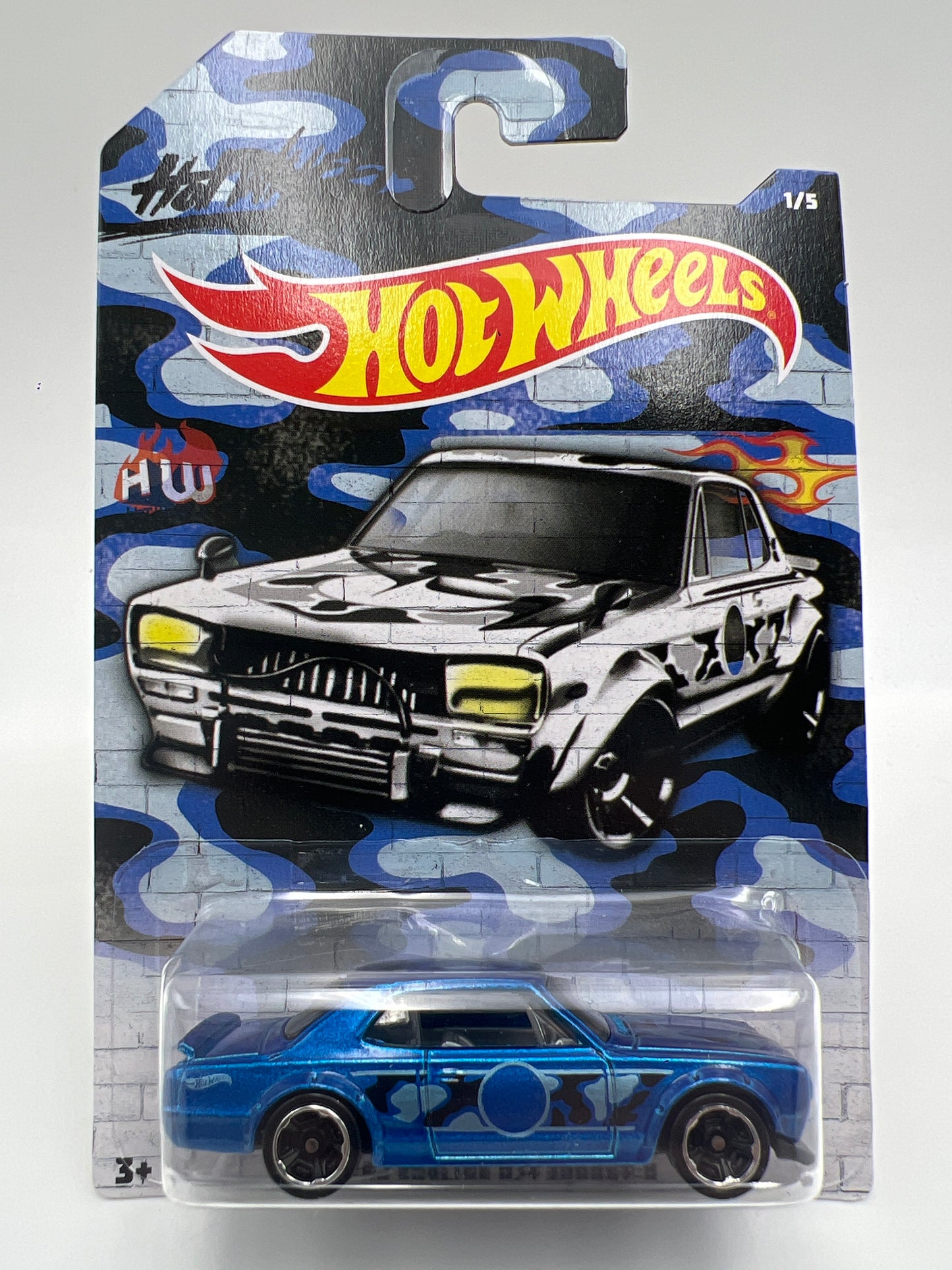 Hot Wheels Urban Camouflage Series #1 Nissan Skyline H/T 2000GT-X Blue 164E
