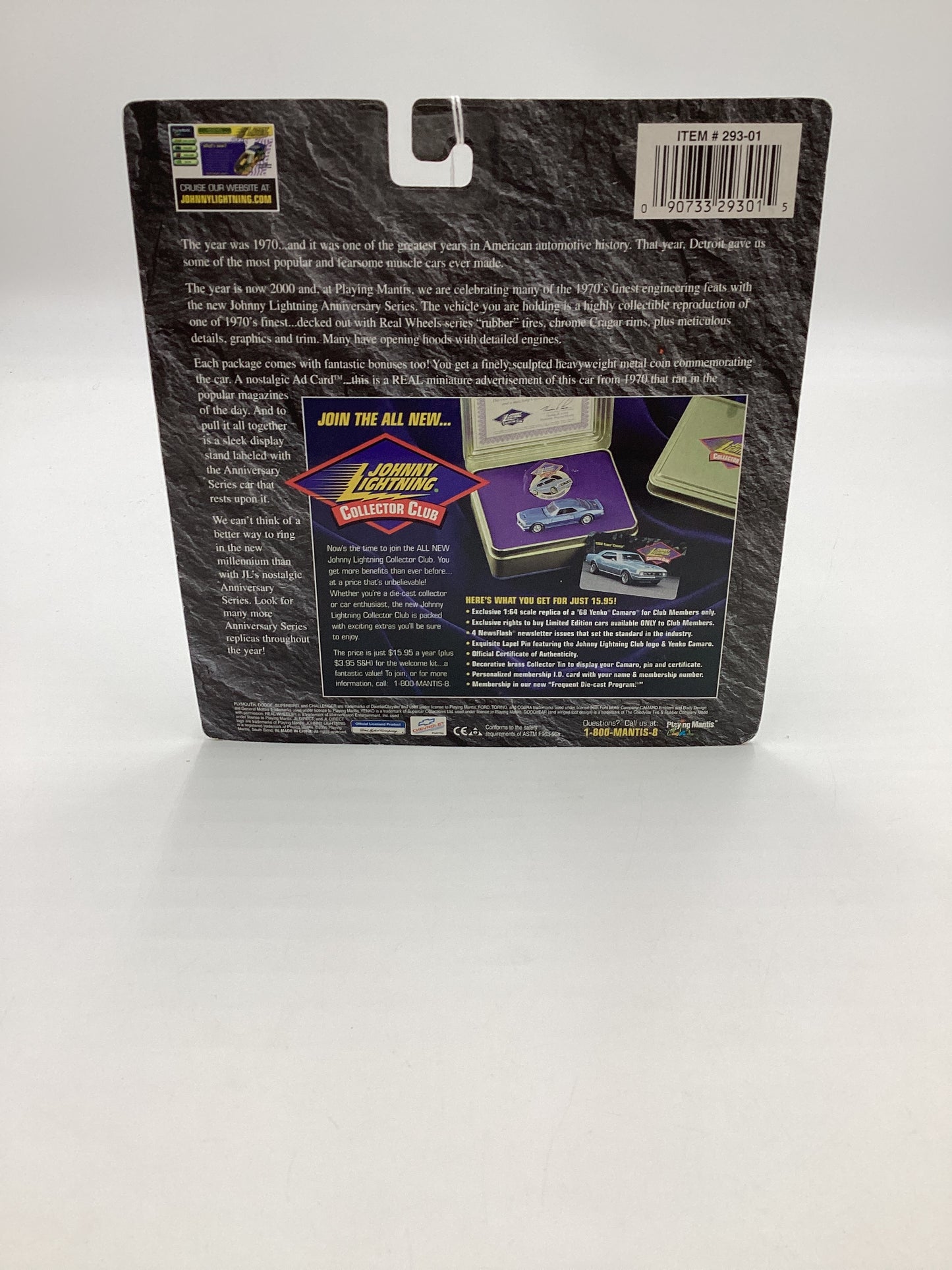 Johnny Lightning Anniversary Series Yellow 1970 Plymouth Superbird 191E