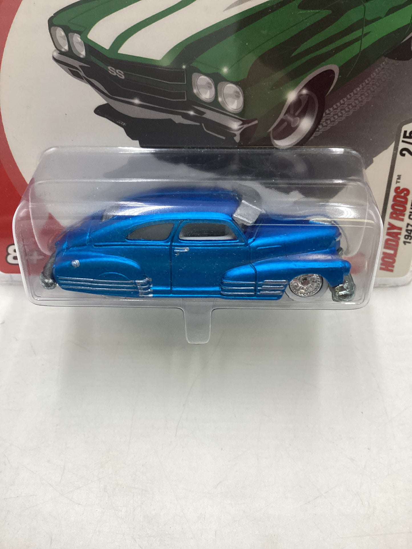 Hot wheels 2005 Holiday rods #2 1947 Chevy Fleetline Blue 272i