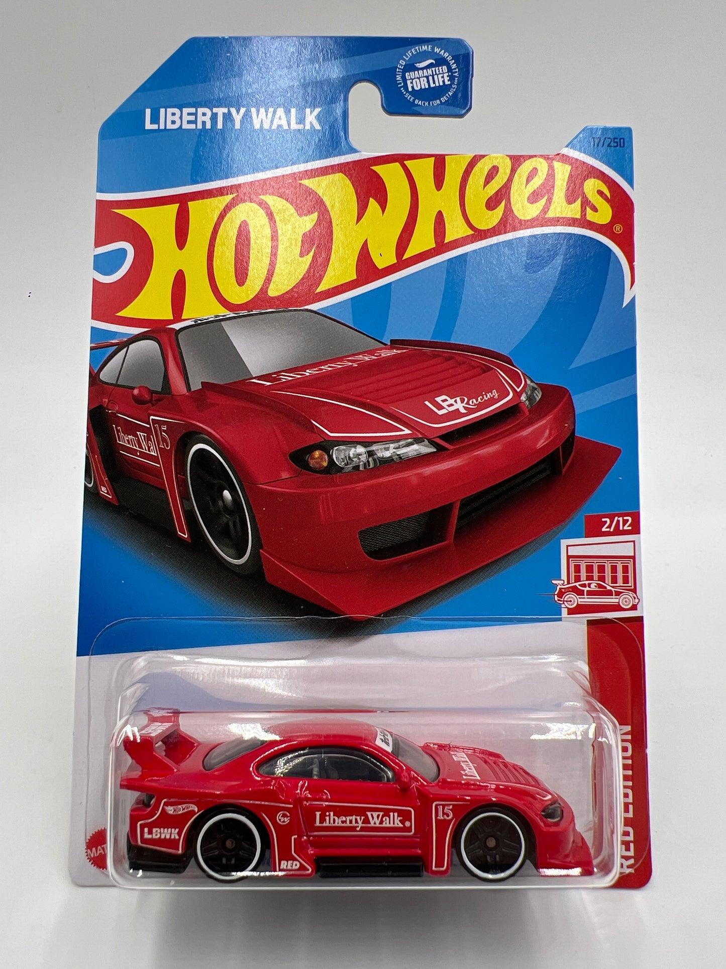 2023 Hot Wheels Target Exclusive Red Edition #17 LB Super Silhouette Nissan Silvia S15 Red W/Protector