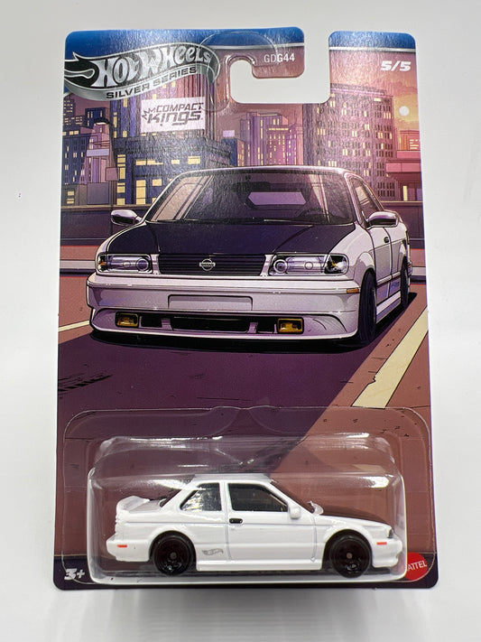 2025 Hot Wheels Silver Series Compact Kings #5 91 Nissan Sentra SE-R White 161A