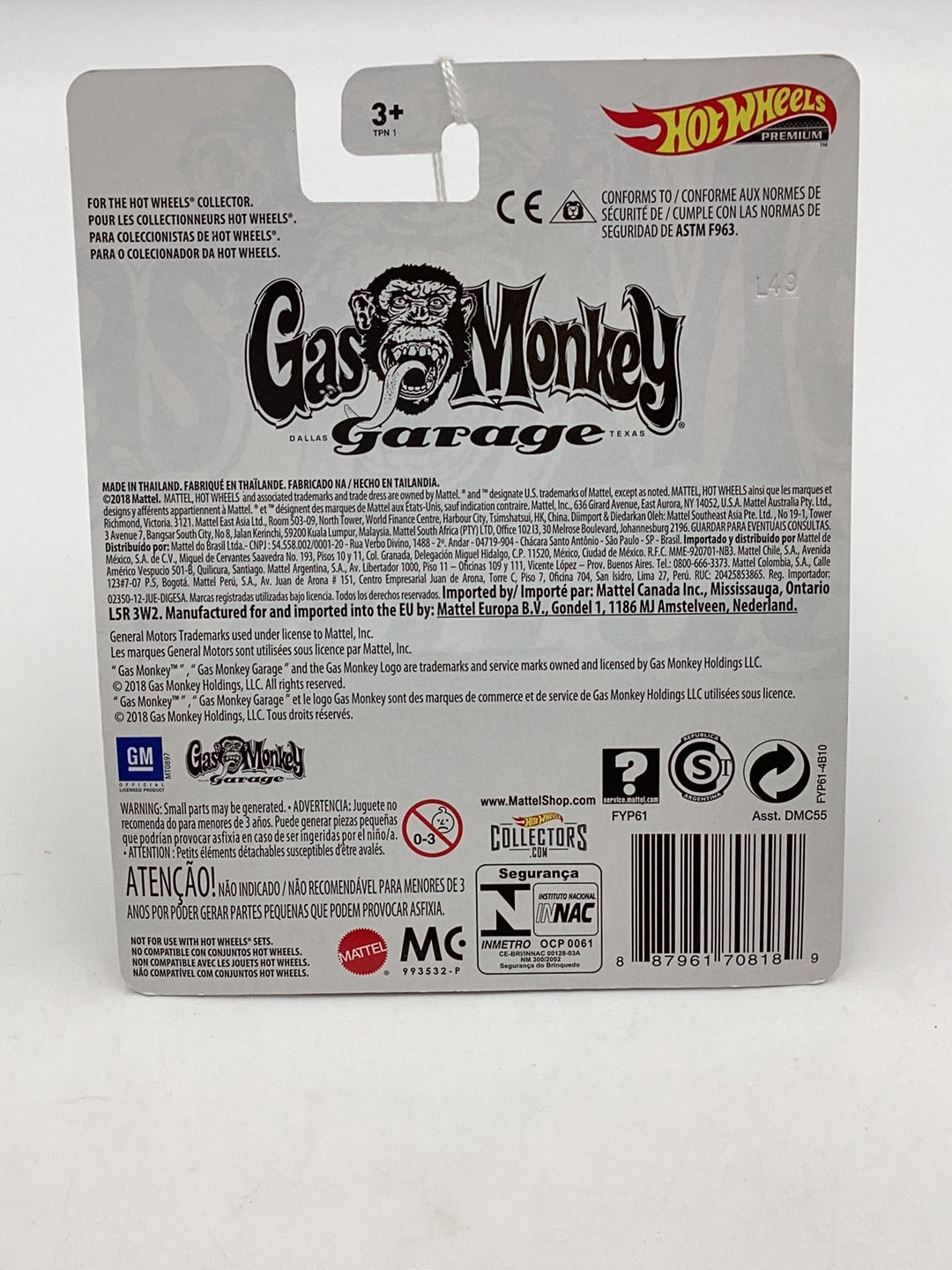 2017 Hot Wheels Gas Monkey Garage ‘68 Corvette Gas Monkey Garage 260I