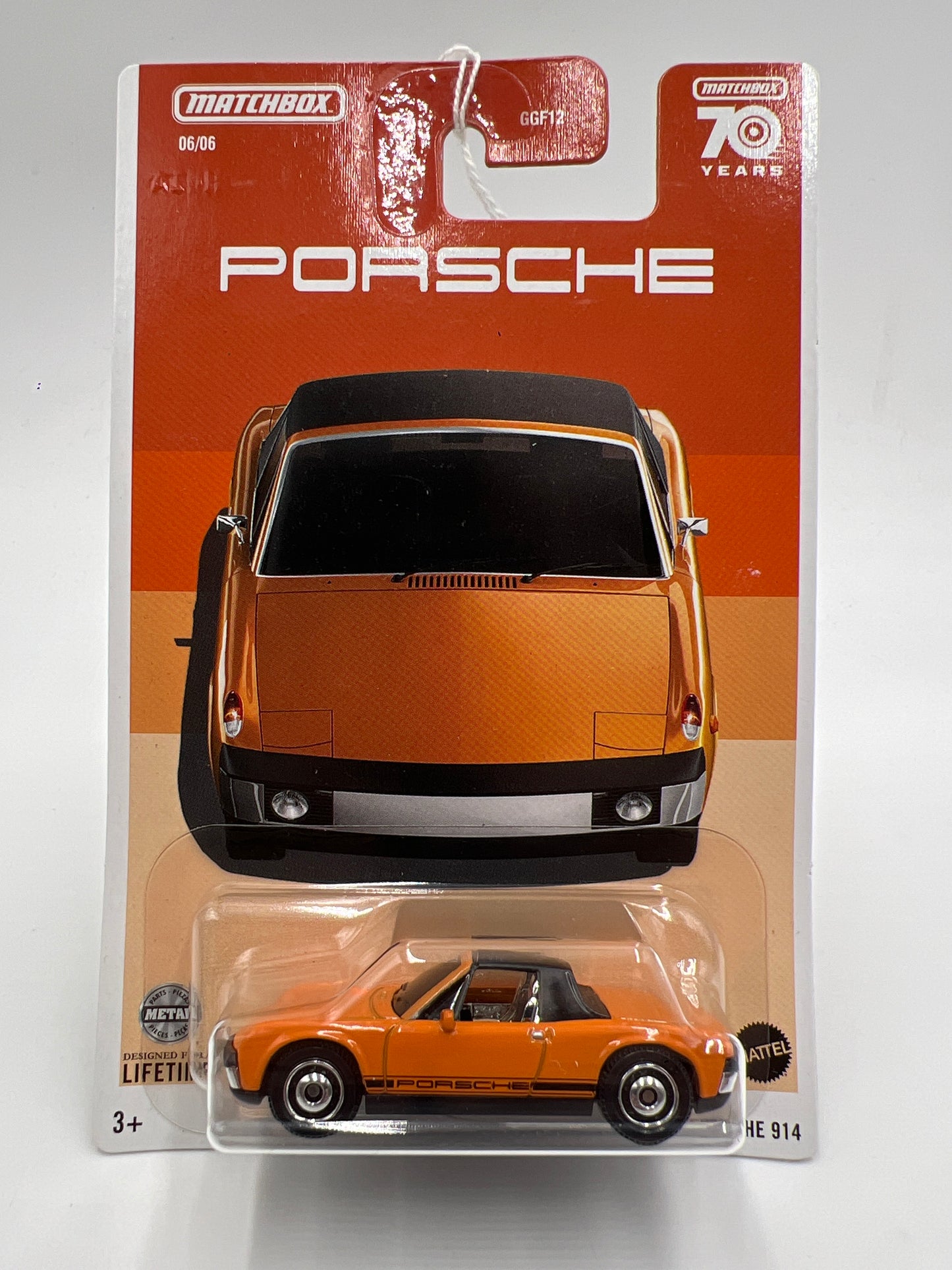 Matchbox Porsche Series #6 1971 Porsche 914 Orange