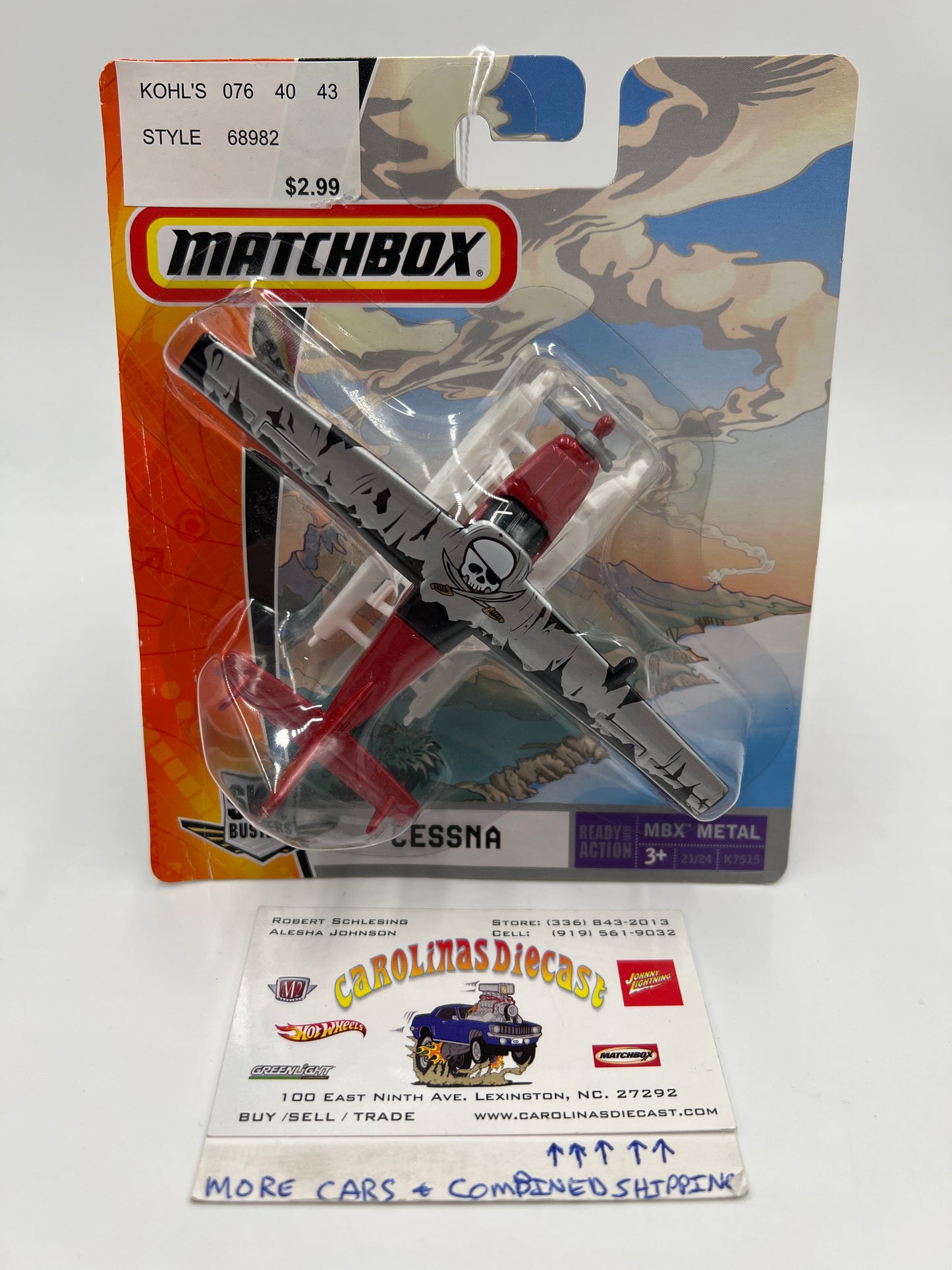 Matchbox Sky Busters MBX Metal #21 J4703 Cessna Caravan Red