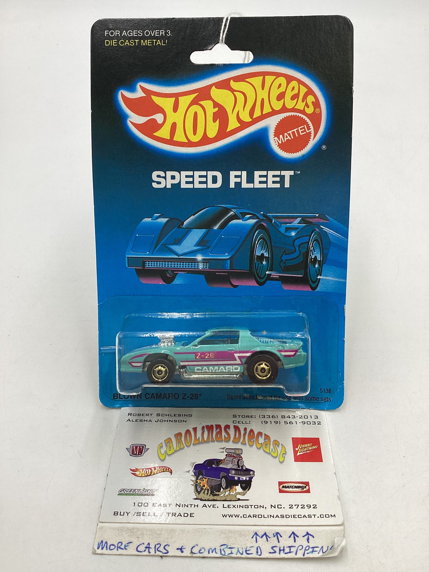 1989 Hot Wheels Speed Fleet Blown Camaro Z28