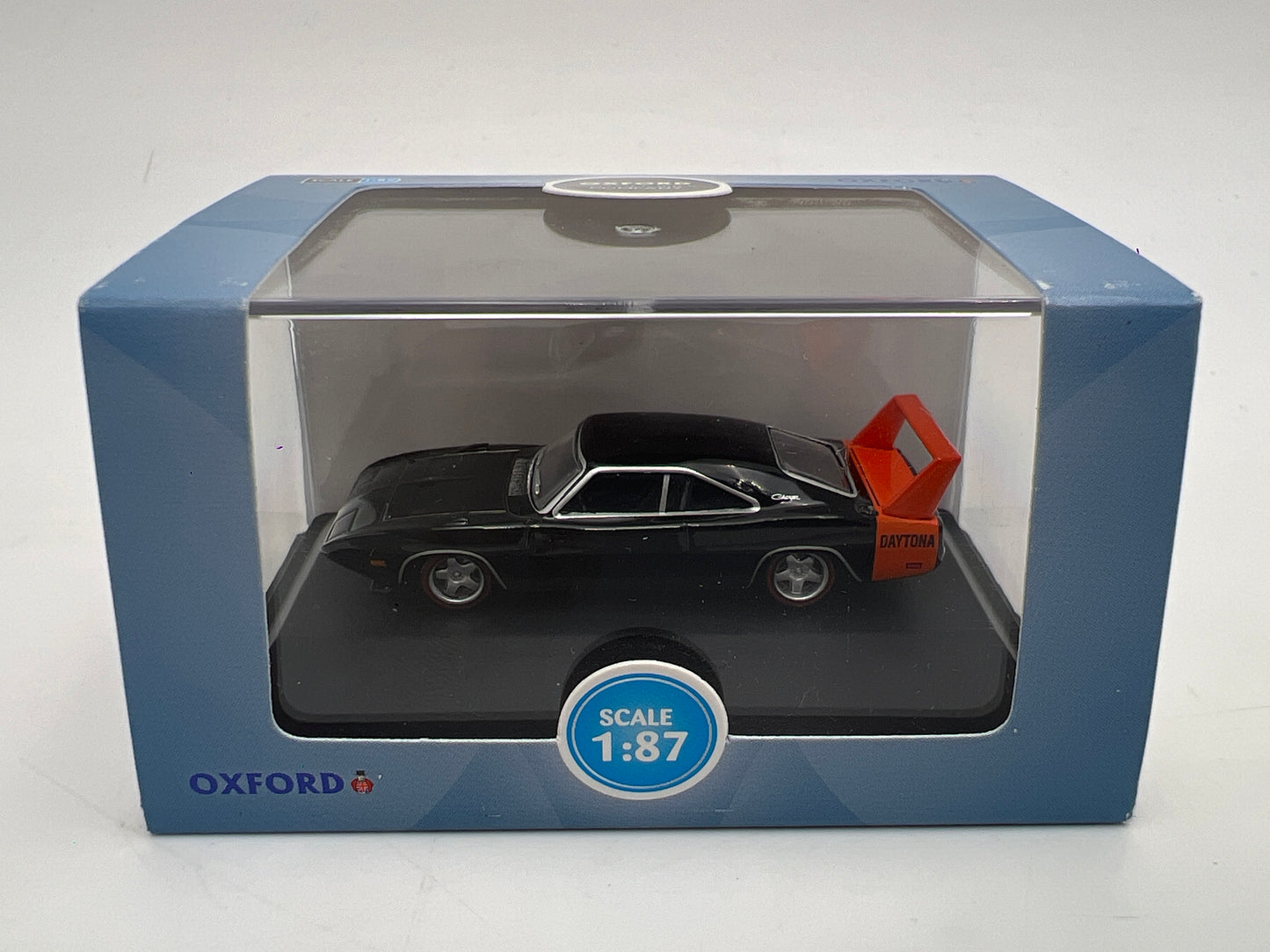 Oxford Auto Company 1/87 HO Scale Dodge Charger Daytona 1969 Black