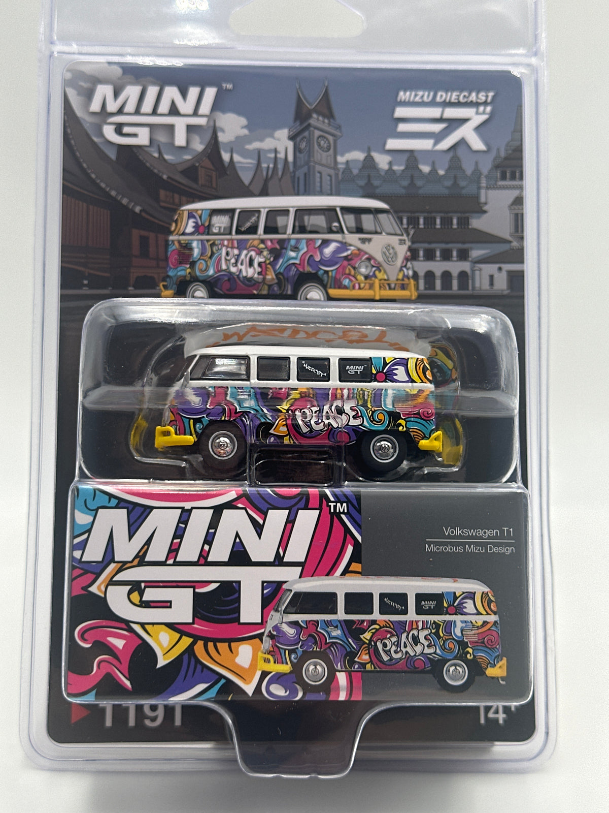 Mini GT #1191 Mizu Diecast Volkswagen T1