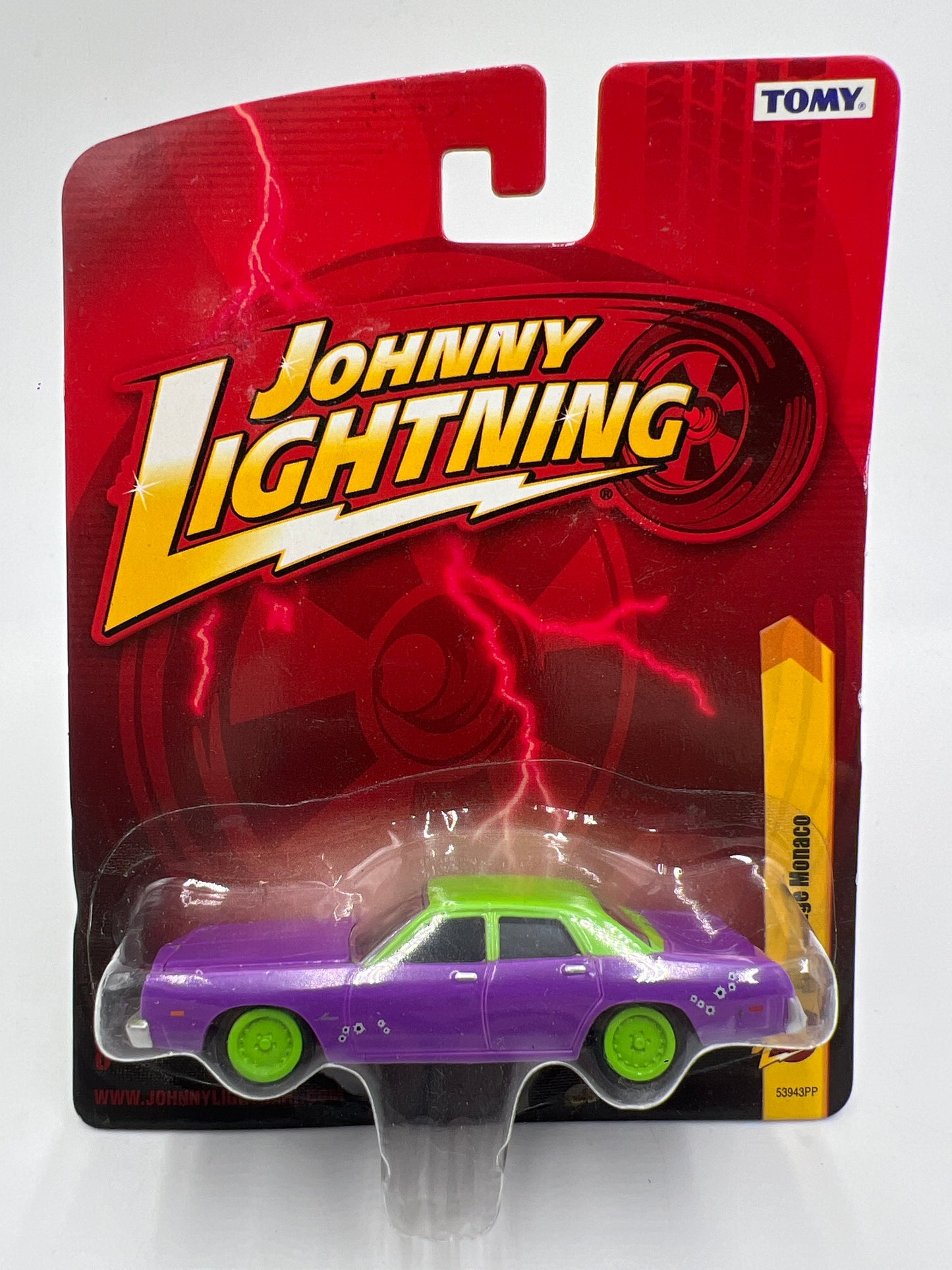 Johnny Lightning Small Card 1977 Dodge Monaco Joker Goon W/Protector 1