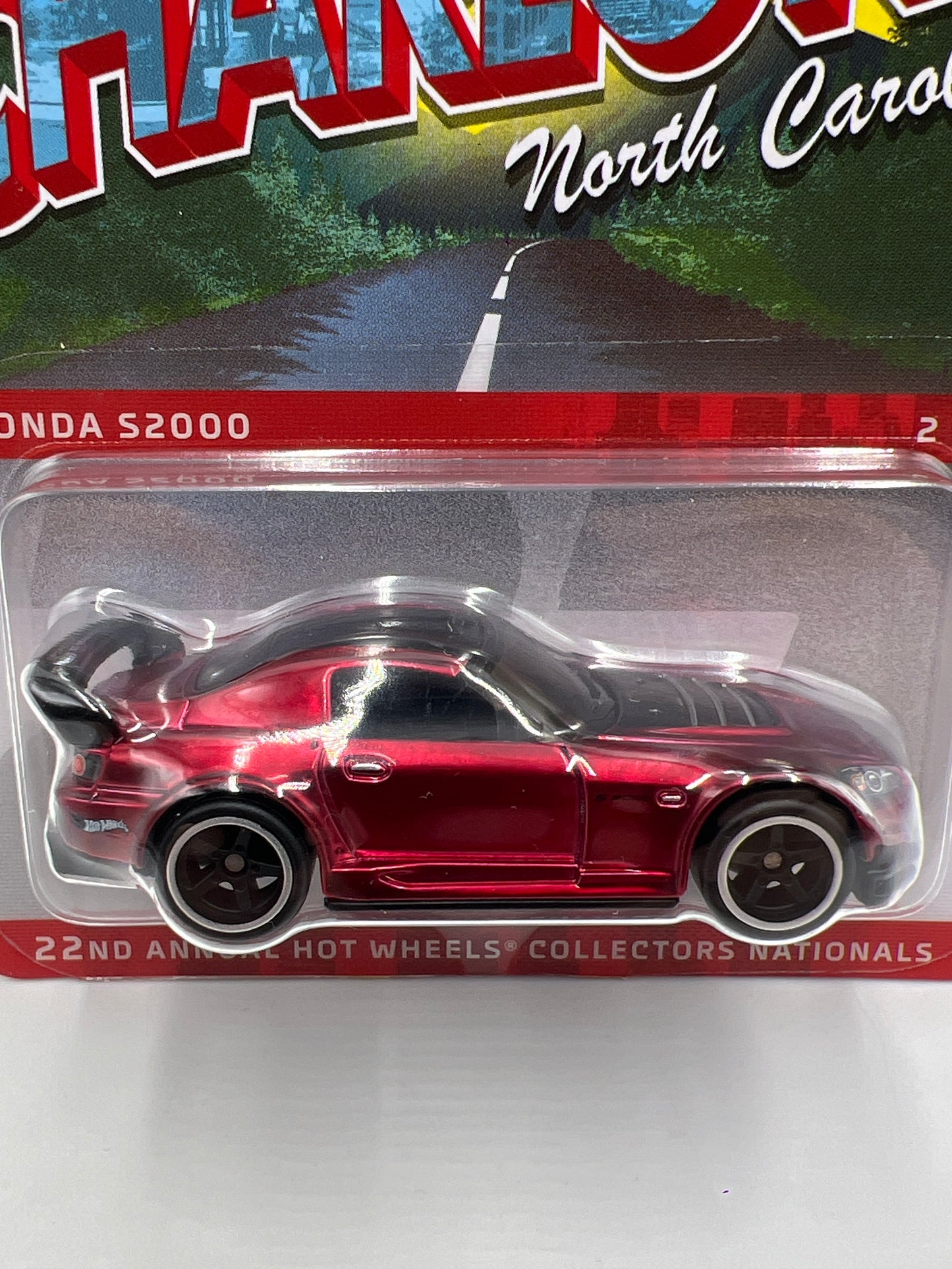 2022 Hot Wheels 22th Annual Collectors Nationals Charlotte 2949/6200 Honda S2000 Red W/Protector