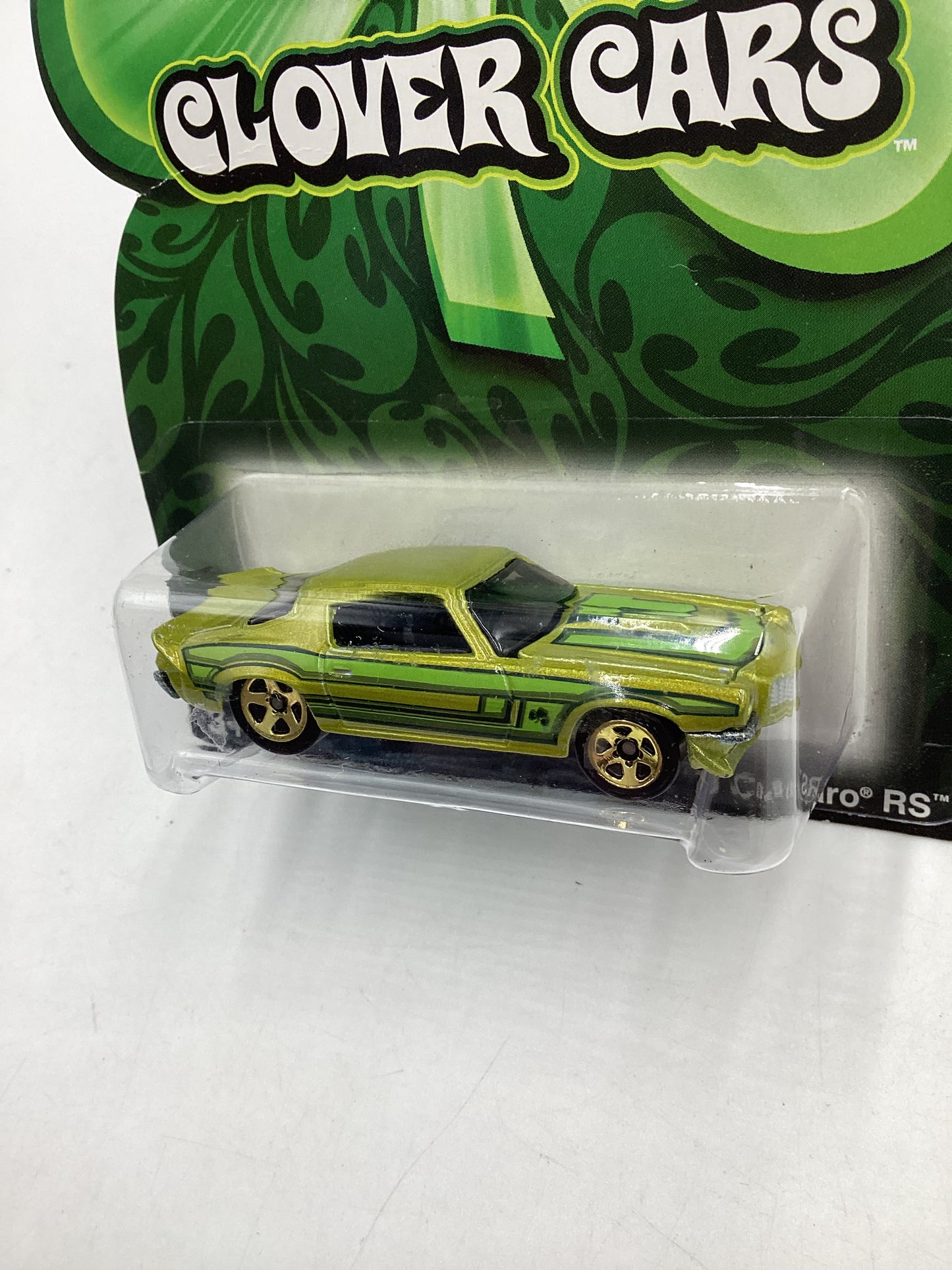 2009 Hot Wheels Clover Cars 70 Camaro RS Bad Card 152i