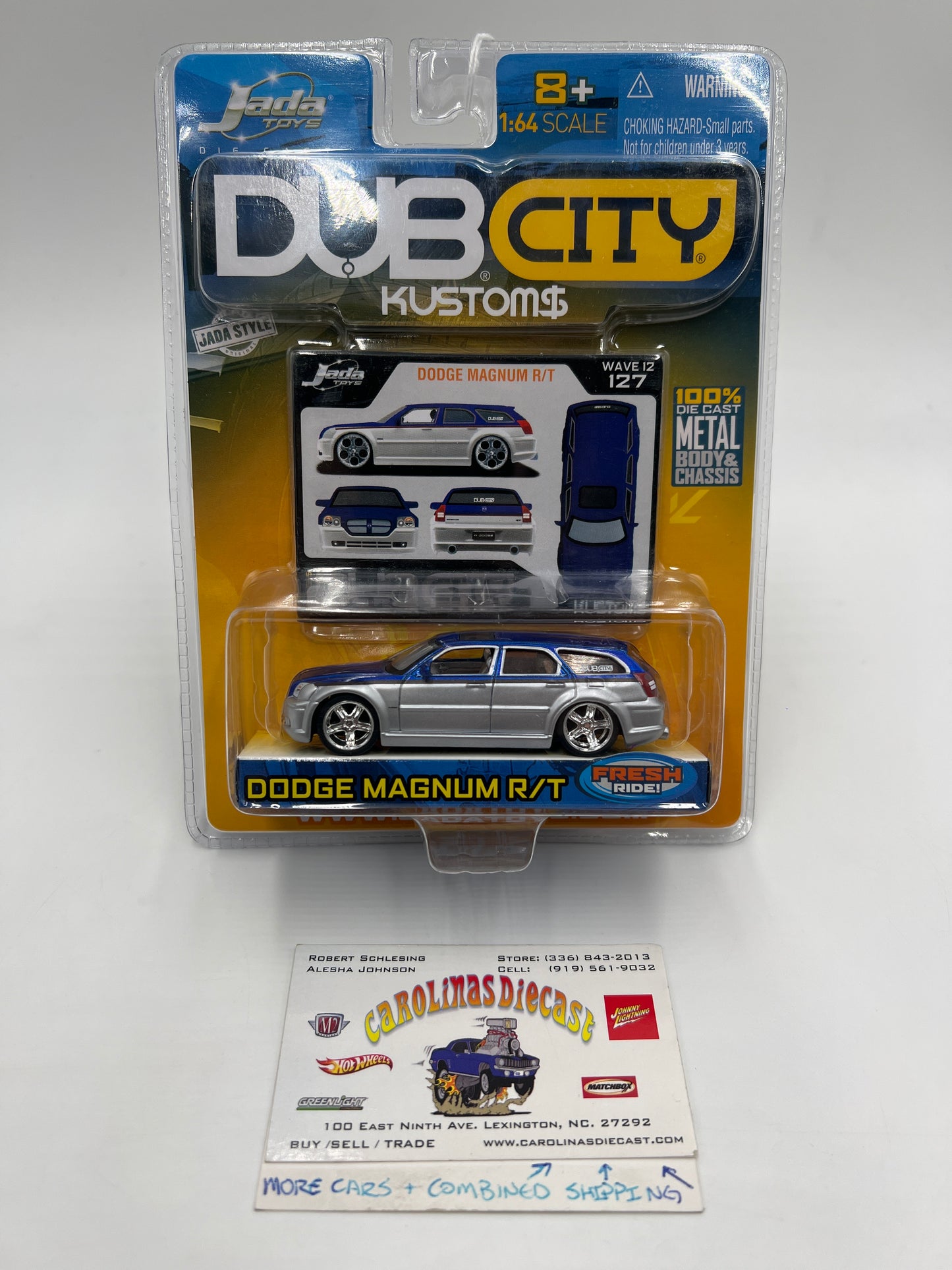 Jada Toys Dub City Kustoms Wave 12 #127 Dodge Magnum R/T Silver/Blue 184F