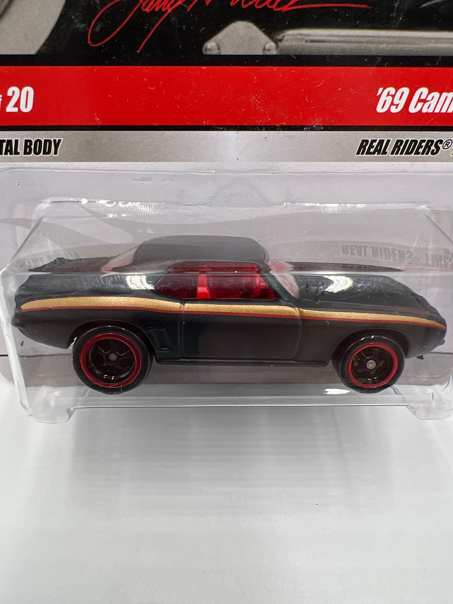 Hot Wheels Premium Larrys Garage #17 69 Camaro Black 245E