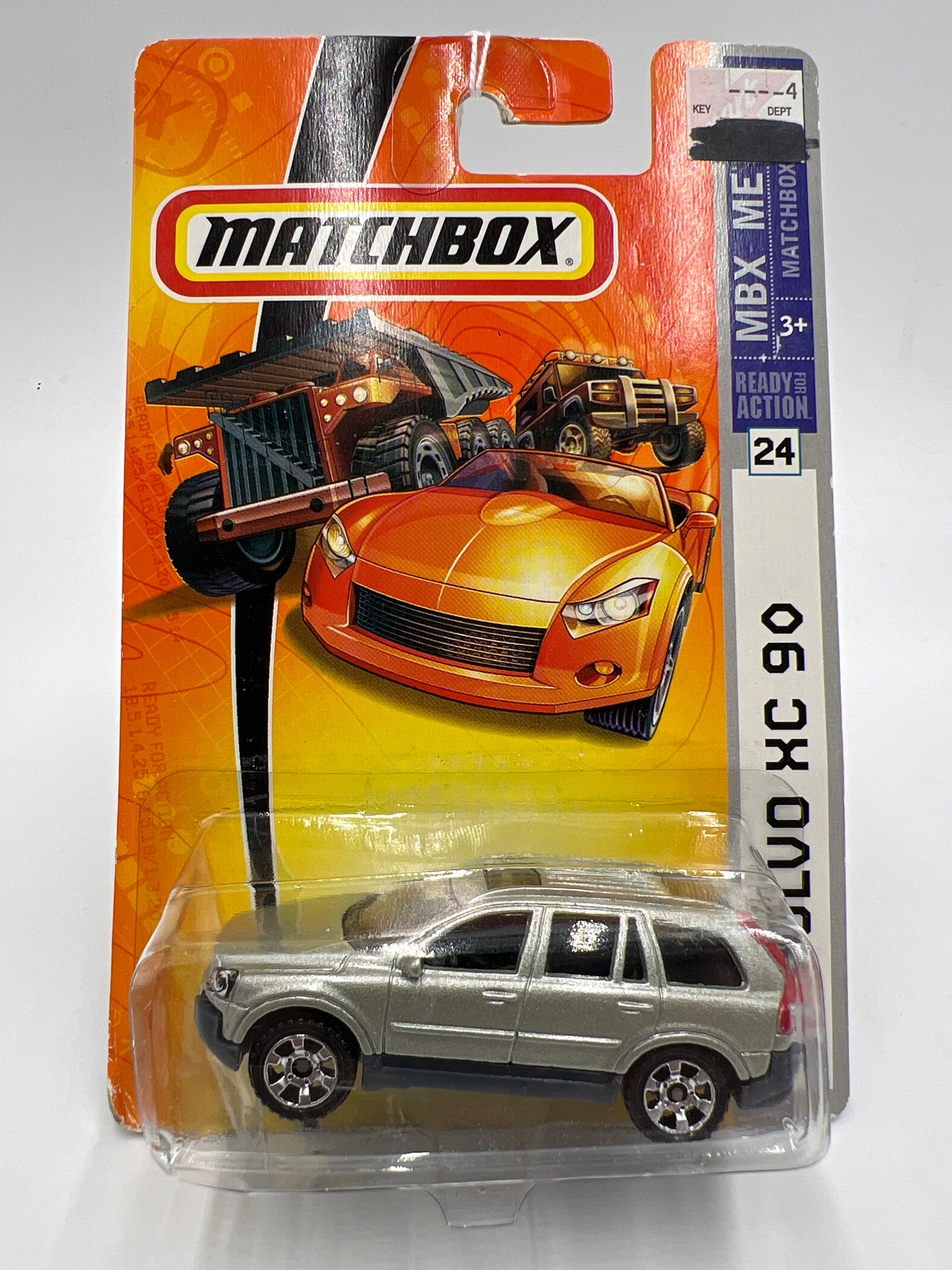 Matchbox MBX Metal #24 Volvo XC 90 Silver Bad Blister 216J