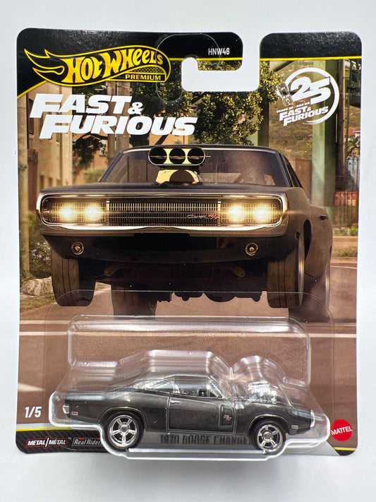 2026 Hot Wheels Premium Fast & Furious #1 CHASE 1970 Dodge Charger R/T Black W/Protector