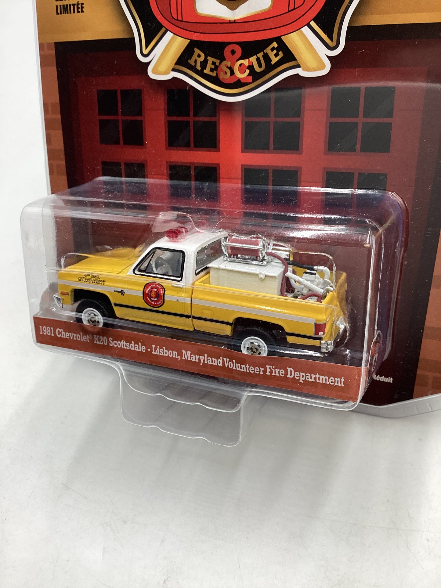 Greenlight Fire and Rescue Series 2 1981 Chevrolet K20 Scottsdale Lisbon Maryland Volunteer Fire Department 176E