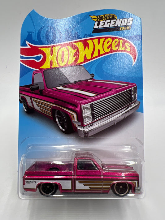 2021 Hot Wheels Legends Tour 83 Chevy Silverado Pink W/Protector