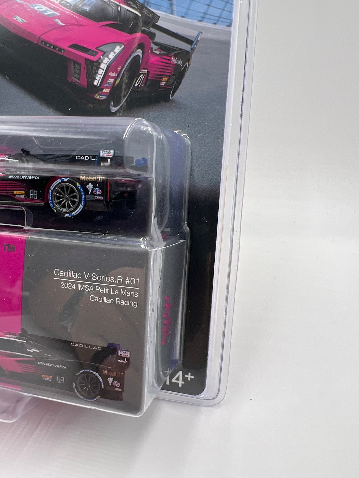 Mini GT #1010 Cadillac V-Series.R #01 2024 IMSA Petit Le Mans Cadillac Racing Pink/Black