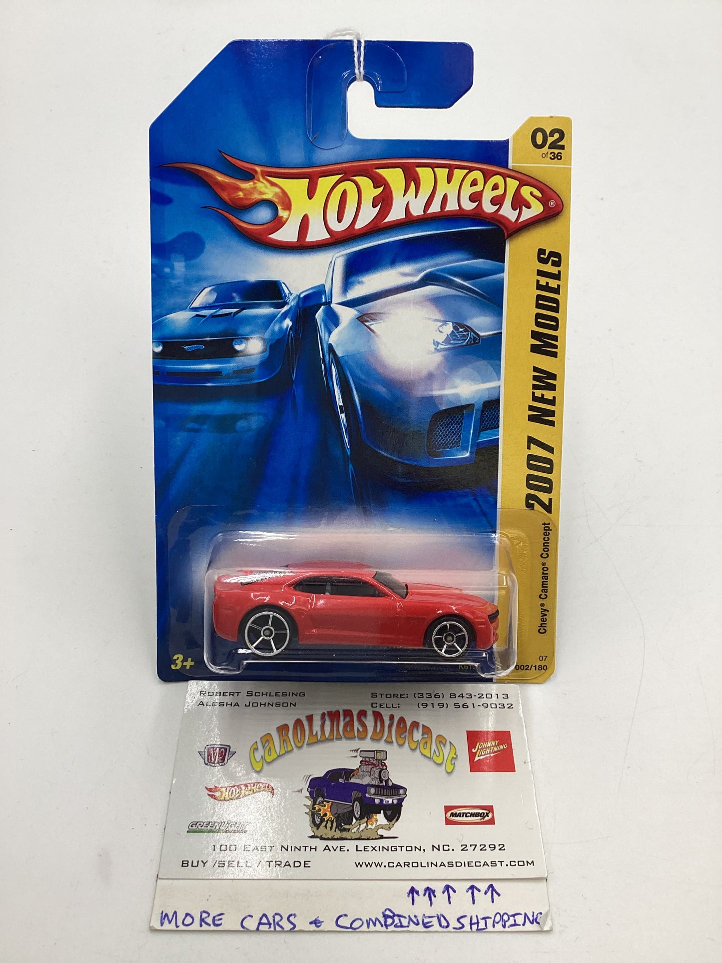 2007 Hot Wheels New Models #2 Chevy Camaro Concept Red 2A