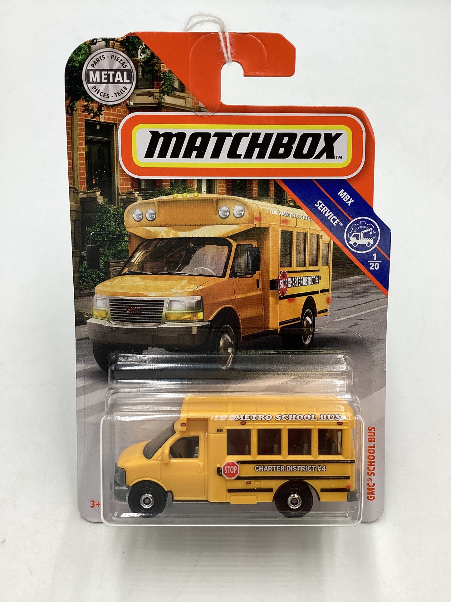 Matchbox MBX Service #1 GMC School Bus Yellow